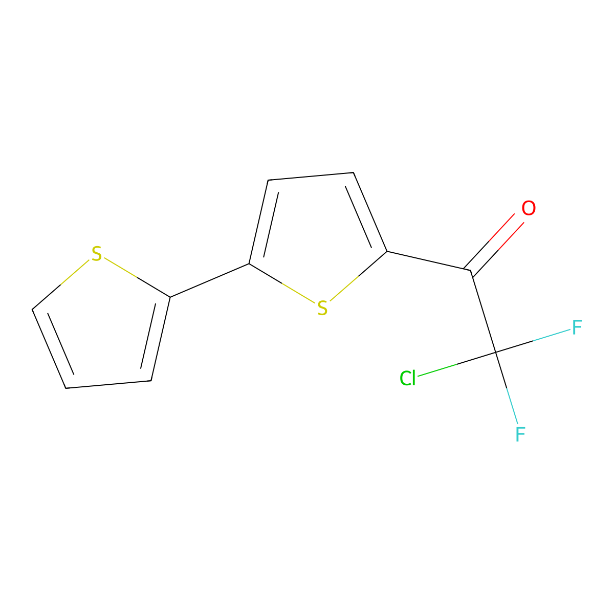 1-([2,2'-Bithiophen]-5-yl)-2-chloro-2,2-difluoroethanone molecular structure, CAS 3002498-09-8