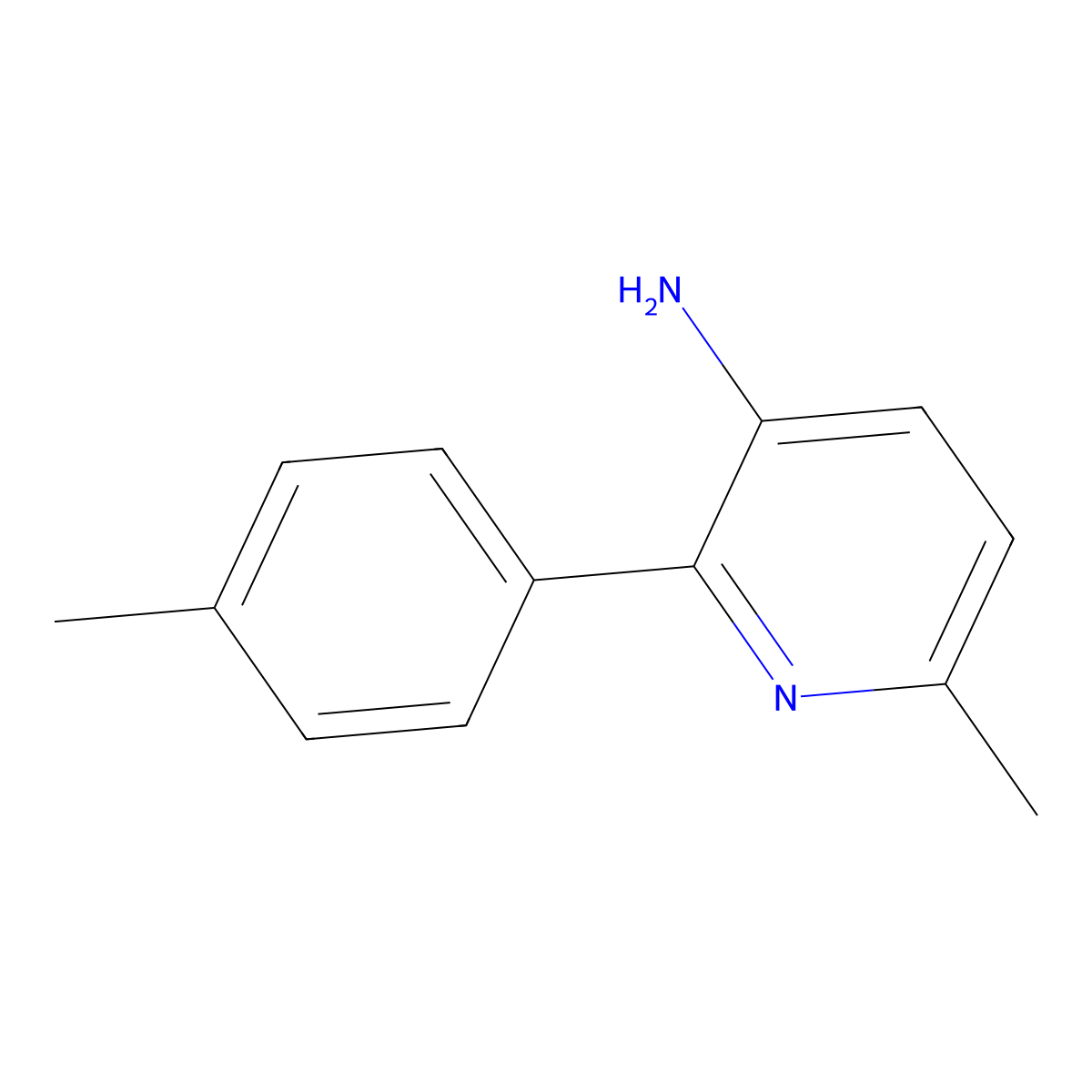 6-Methyl-2-(p-tolyl)pyridin-3-amine molecular structure, CAS 3002498-97-4