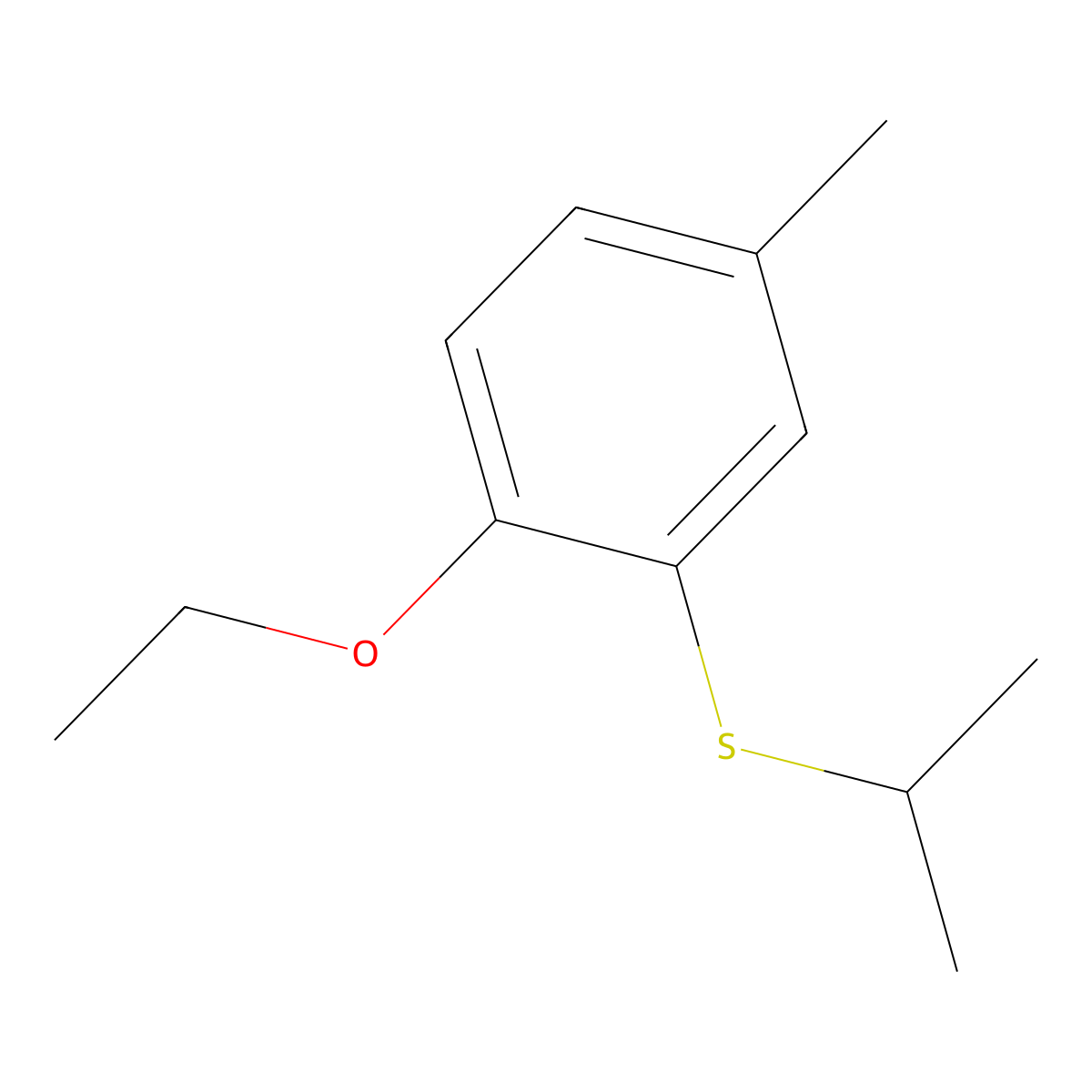 (2-Ethoxy-5-methylphenyl)(isopropyl)sulfane molecular structure, CAS 3002500-87-7