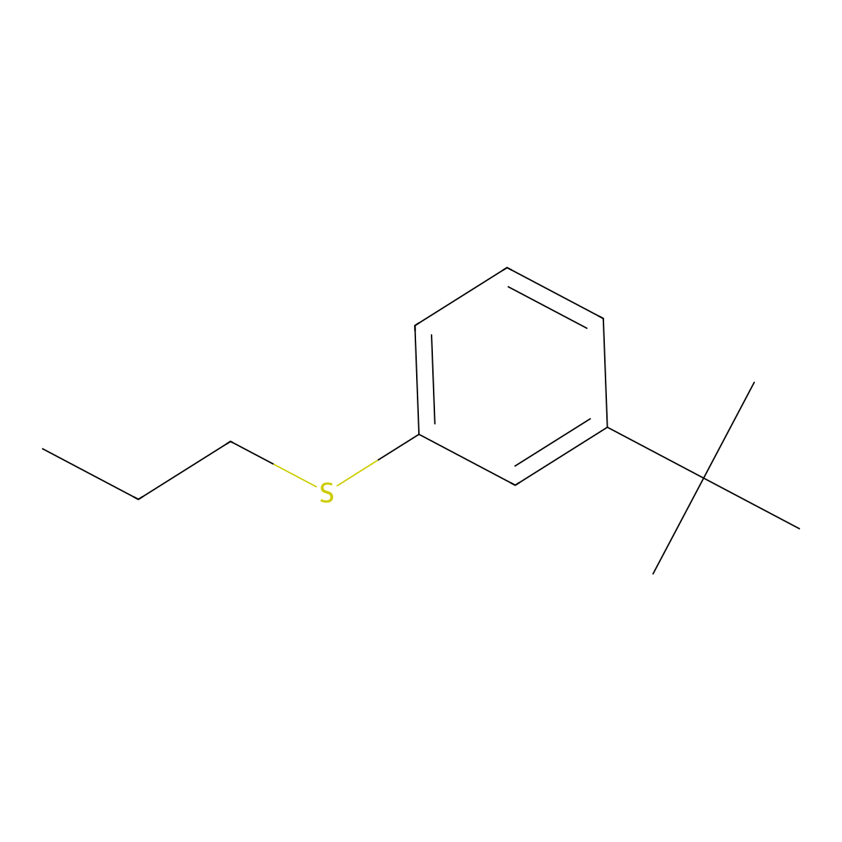 (3-(Tert-butyl)phenyl)(propyl)sulfane molecular structure, CAS 3002501-34-7