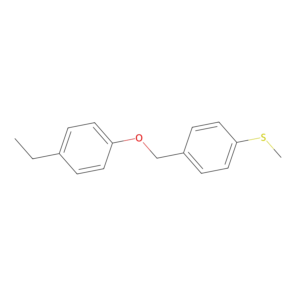 (4-((4-Ethylphenoxy)methyl)phenyl)(methyl)sulfane molecular structure, CAS 3002501-52-9