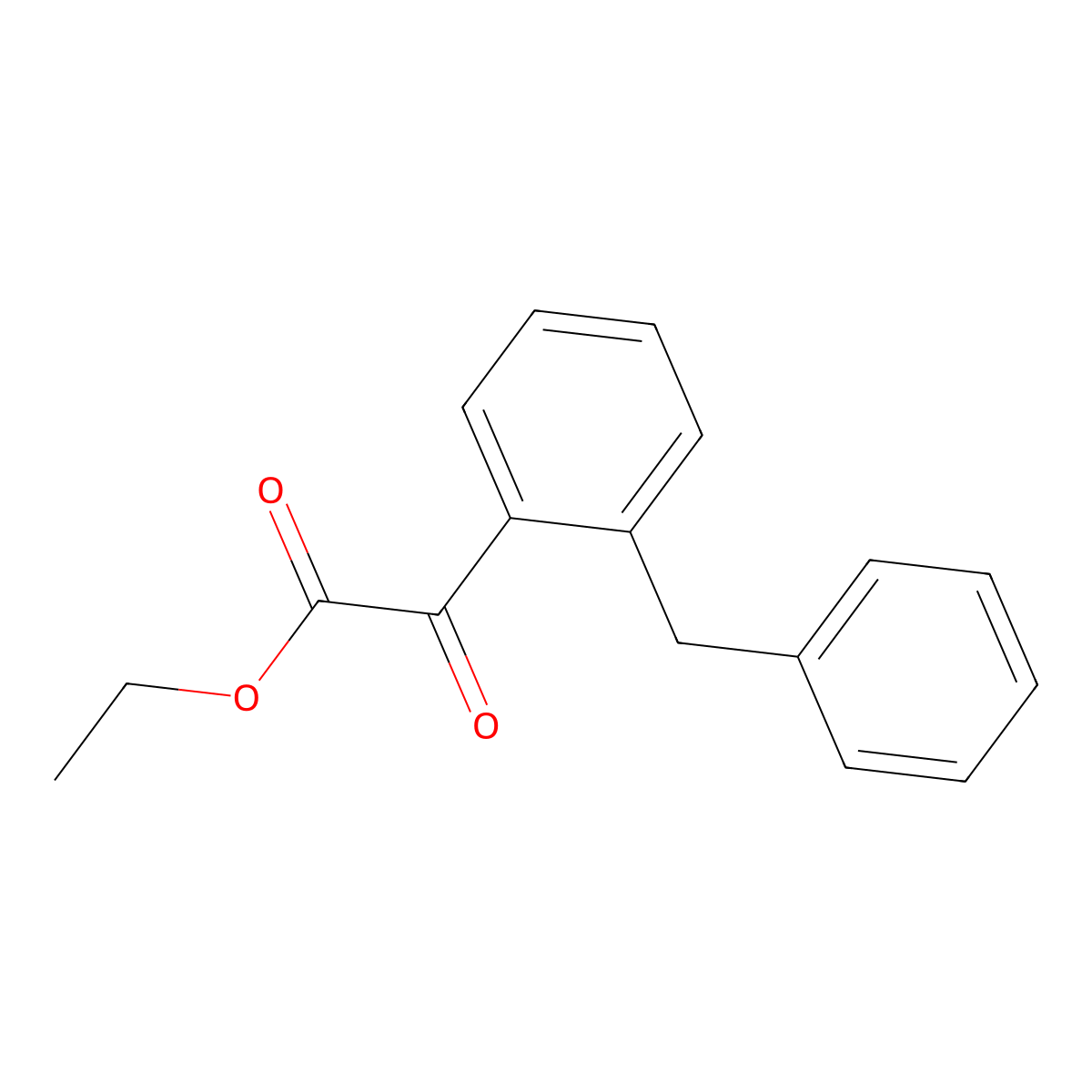 Ethyl 2-(2-benzylphenyl)-2-oxoacetate molecular structure, CAS 3002501-62-1