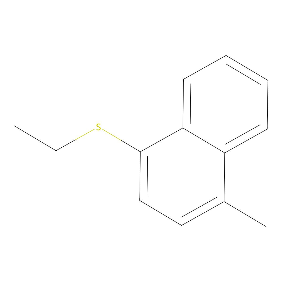 Ethyl(4-methylnaphthalen-1-yl)sulfane molecular structure, CAS 3002503-75-2