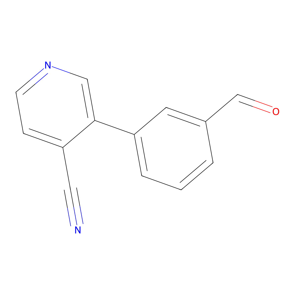 3-(3-Formylphenyl)isonicotinonitrile molecular structure, CAS 3002503-78-5