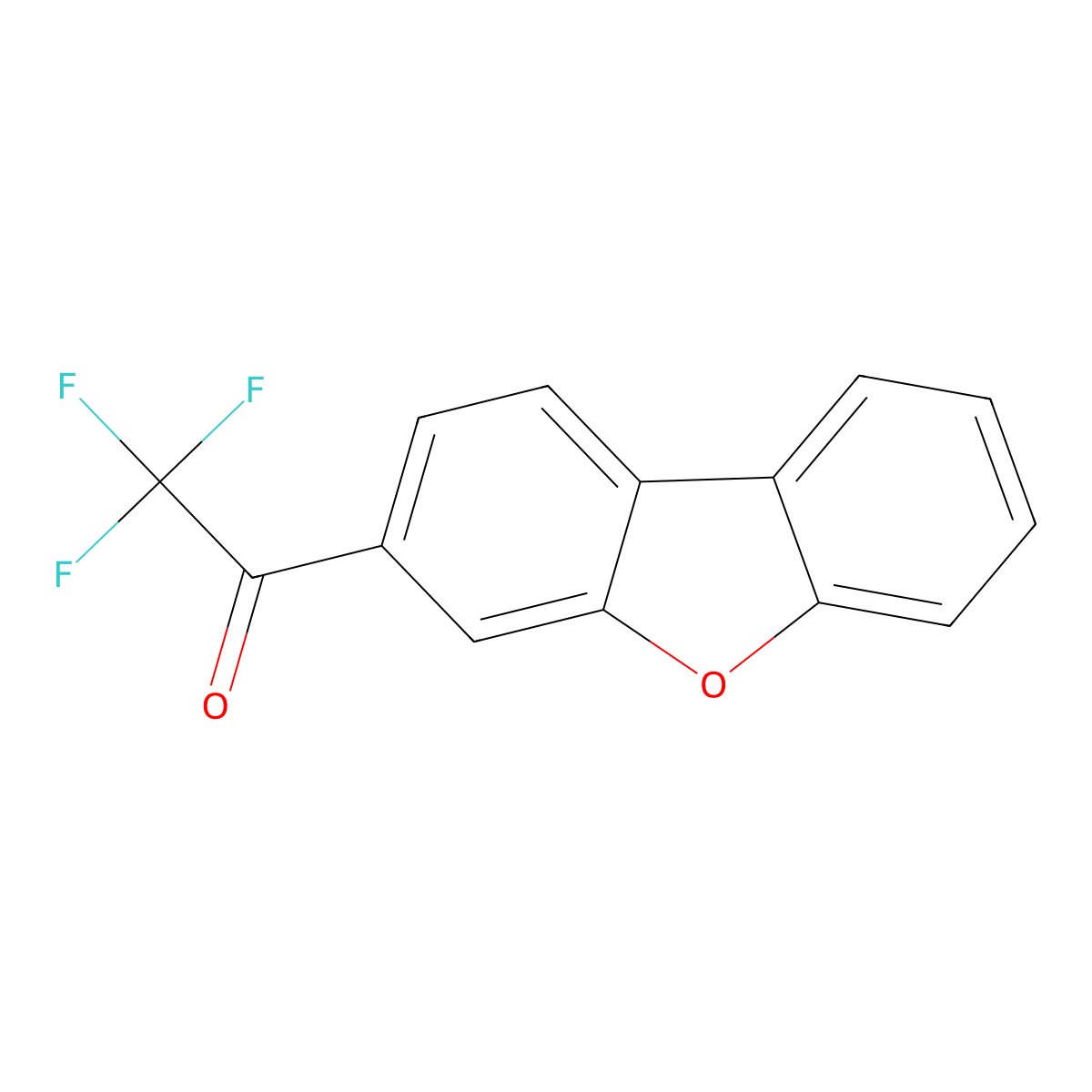 1-(Dibenzo[b,d]furan-3-yl)-2,2,2-trifluoroethanone molecular structure, CAS 3002504-14-2
