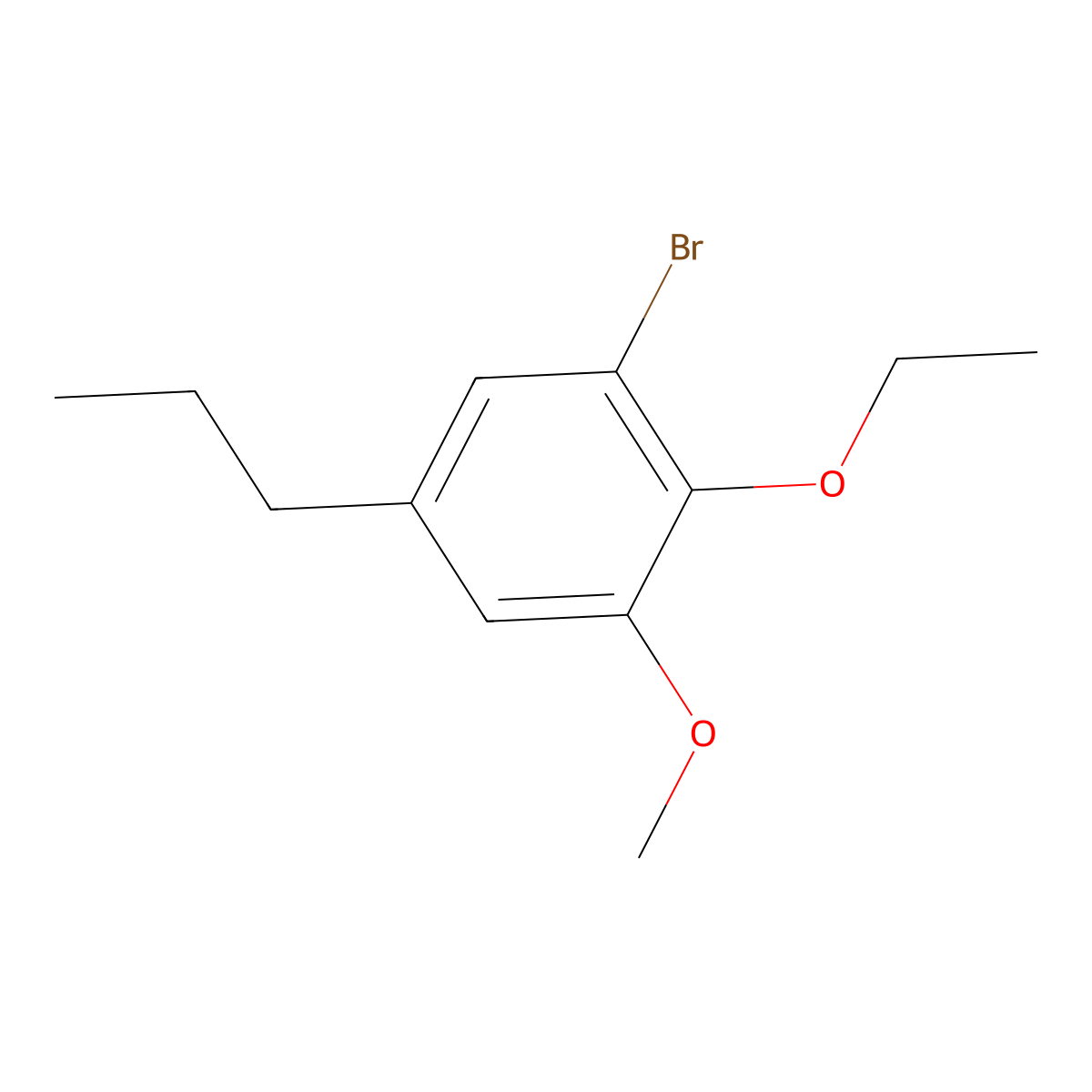 1-Bromo-2-ethoxy-3-methoxy-5-propylbenzene molecular structure, CAS 3002507-24-3
