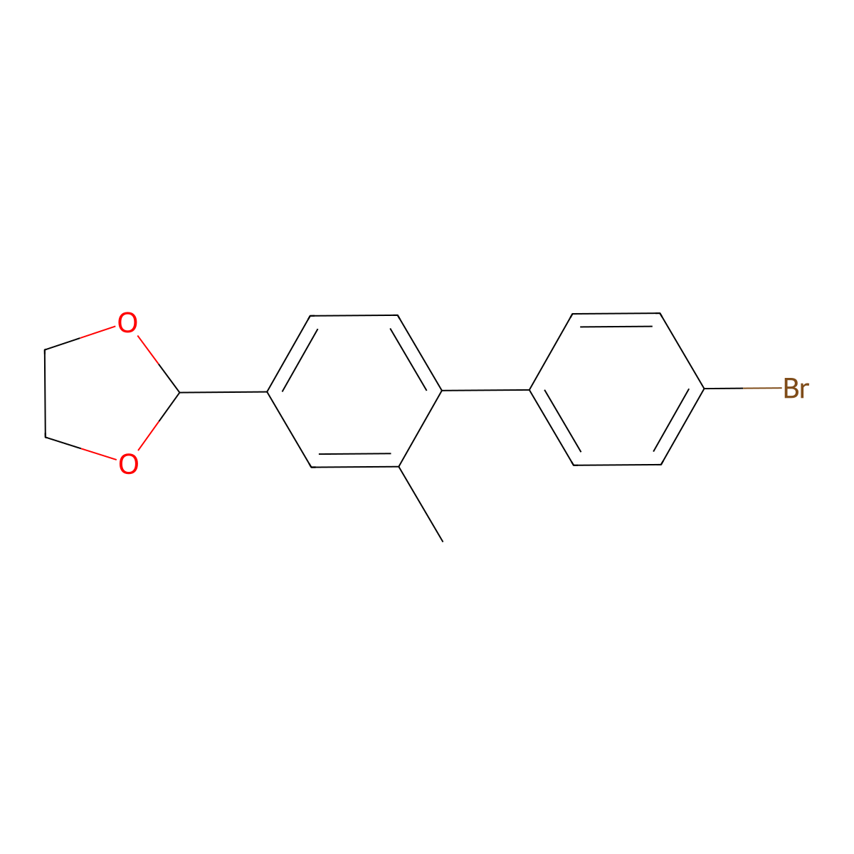 2-(4'-Bromo-2-methyl-[1,1'-biphenyl]-4-yl)-1,3-dioxolane molecular structure, CAS 3002507-60-7