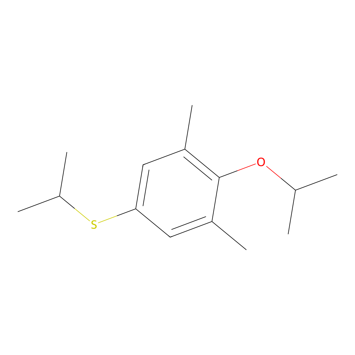 (4-Isopropoxy-3,5-dimethylphenyl)(isopropyl)sulfane molecular structure, CAS 3002507-73-2