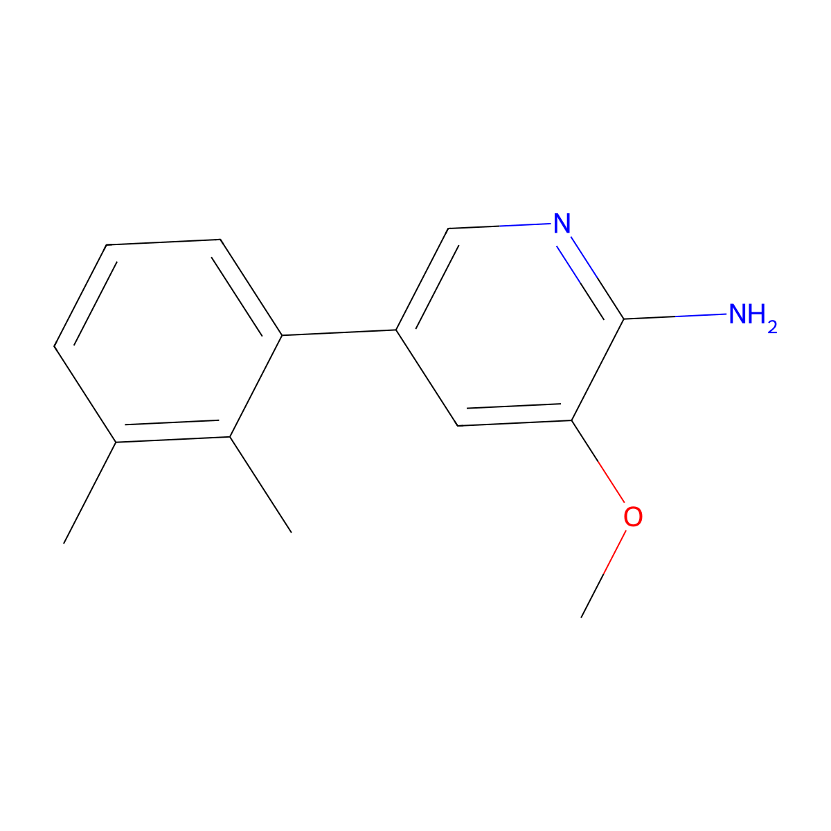 5-(2,3-Dimethylphenyl)-3-methoxypyridin-2-amine molecular structure, CAS 3002510-61-1