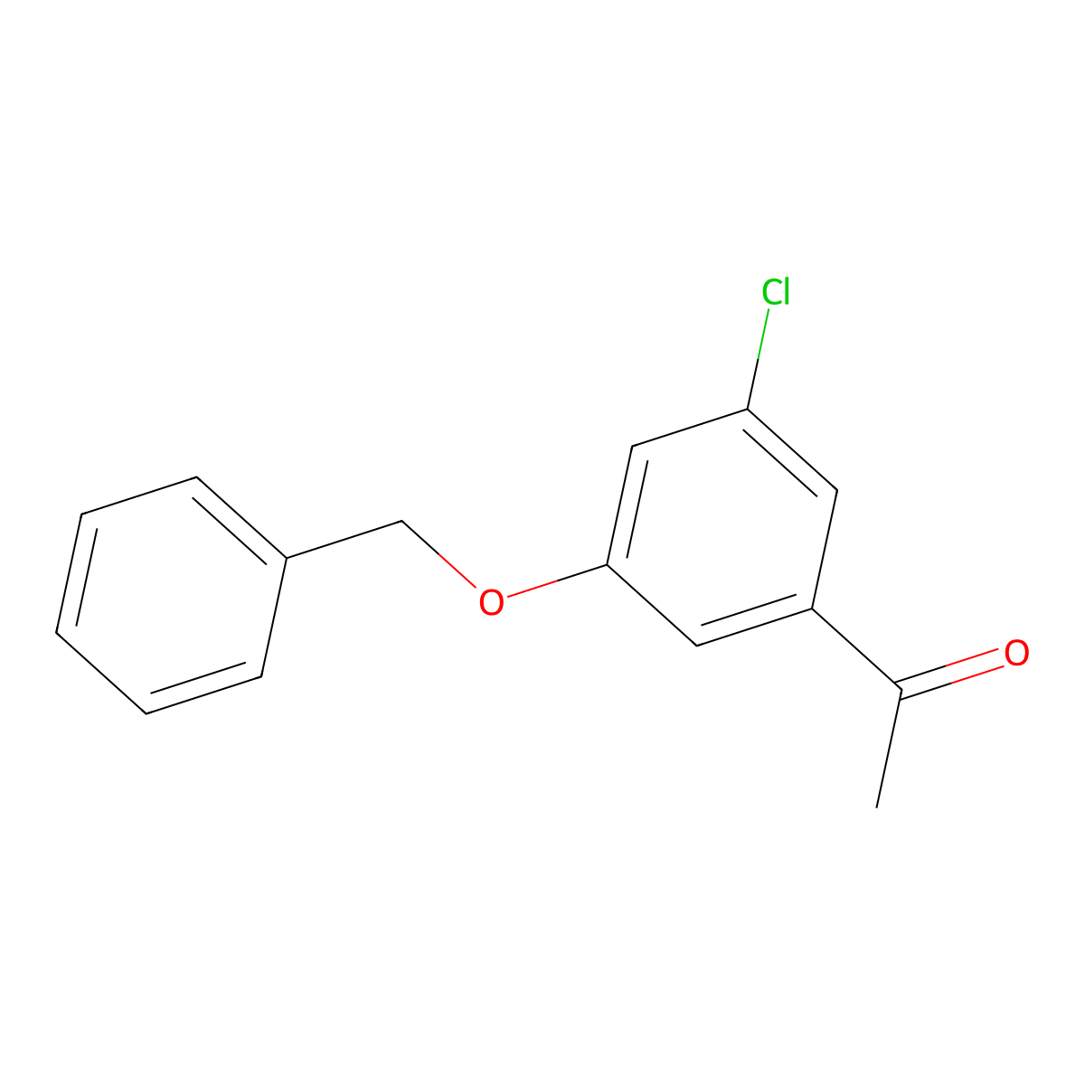 1-(3-(Benzyloxy)-5-chlorophenyl)ethanone molecular structure, CAS 3002510-86-0