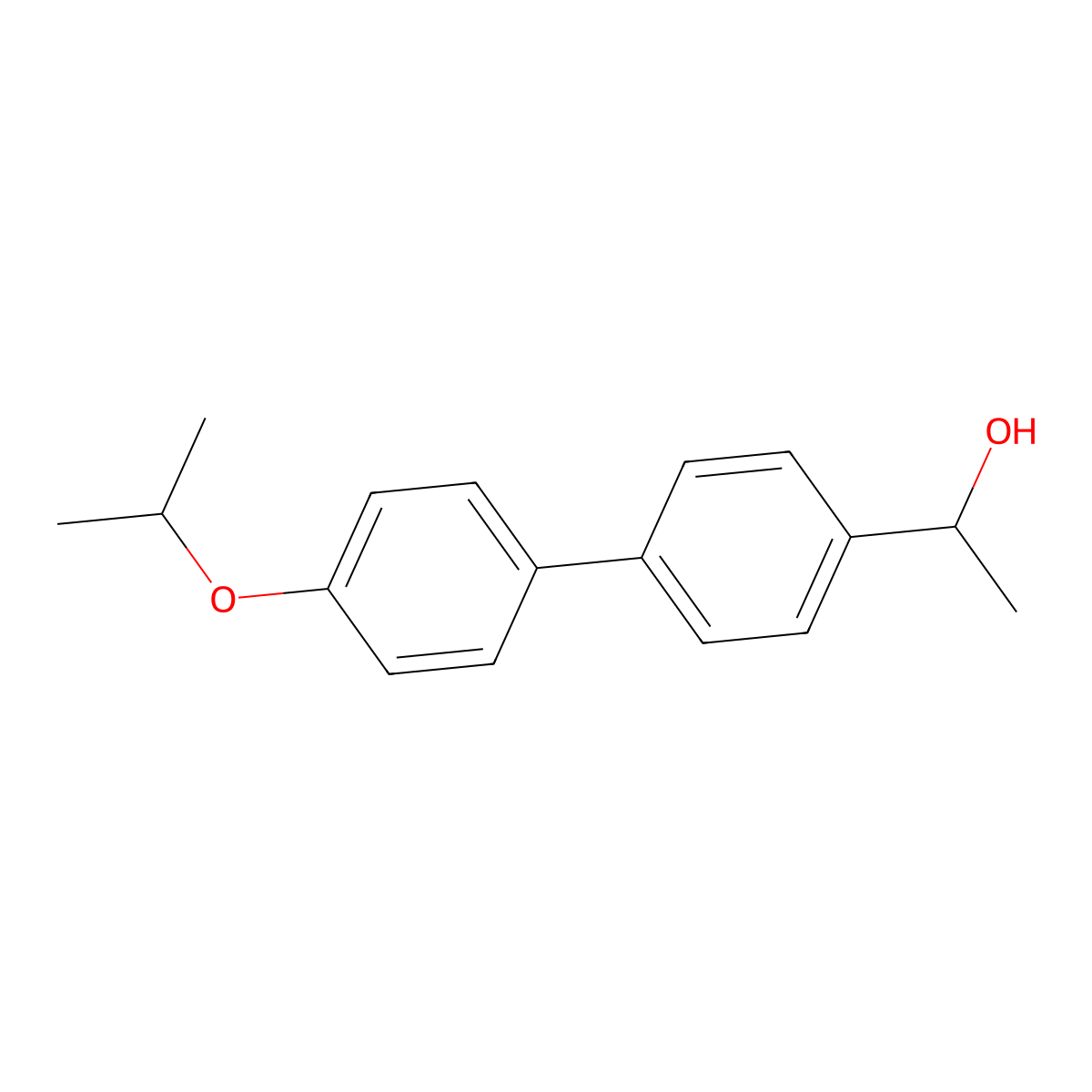 1-(4'-Isopropoxy-[1,1'-biphenyl]-4-yl)ethanol molecular structure, CAS 3002512-55-9