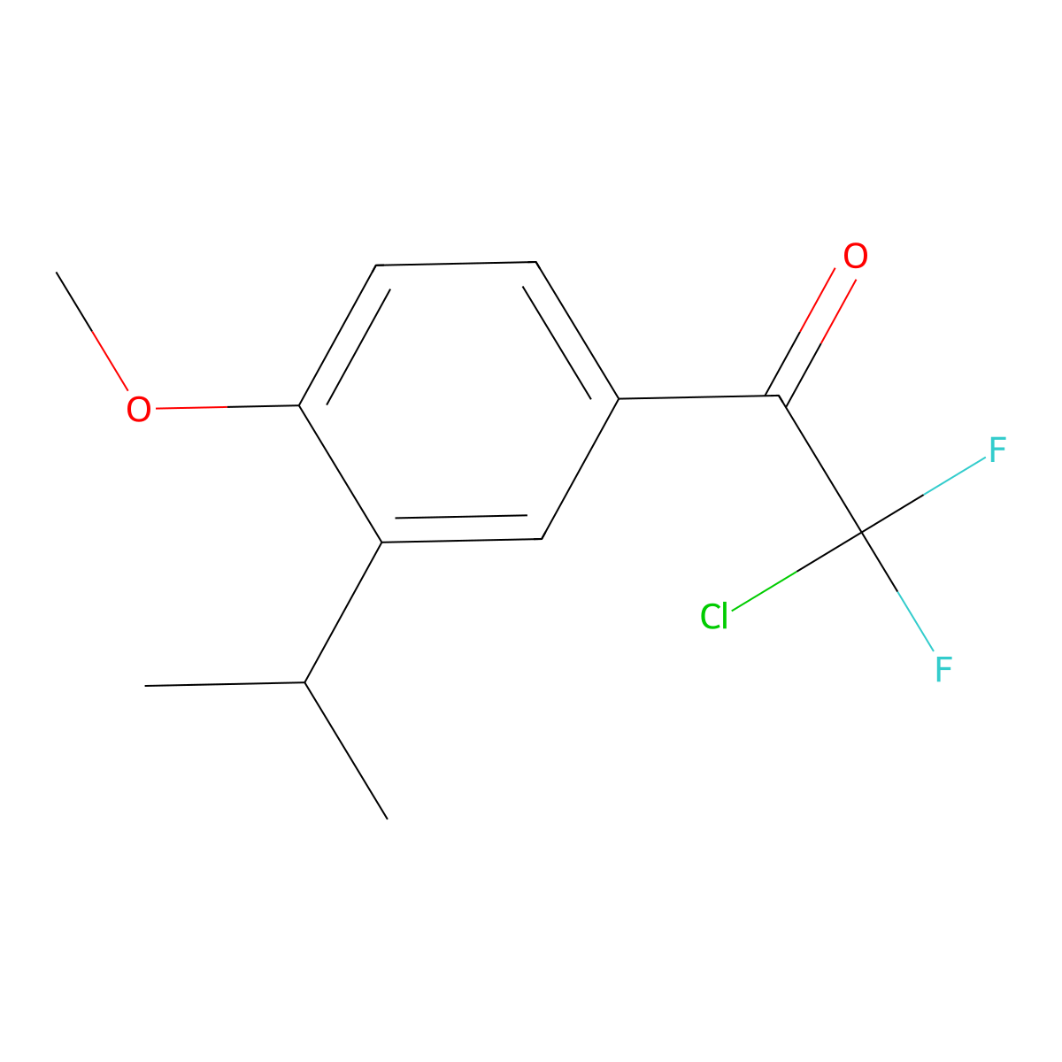 2-Chloro-2,2-difluoro-1-(3-isopropyl-4-methoxyphenyl)ethanone molecular structure, CAS 3002513-20-1