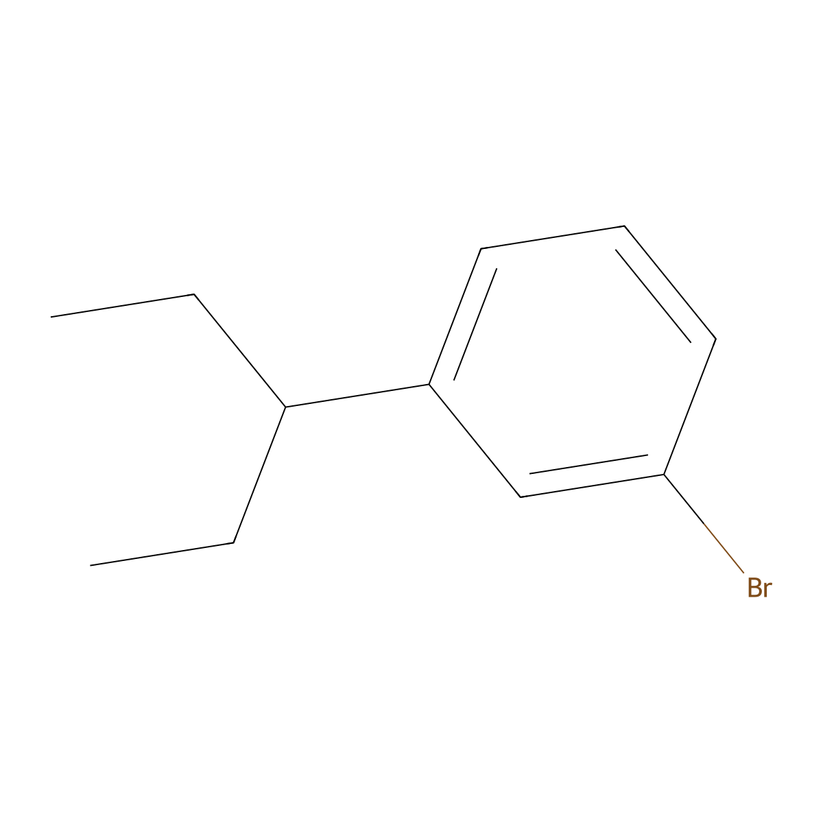 1-Bromo-3-(pentan-3-yl)benzene molecular structure, CAS 3002514-31-7