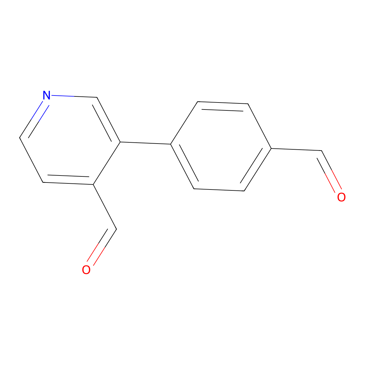 3-(4-Formylphenyl)isonicotinaldehyde molecular structure, CAS 3002514-49-7