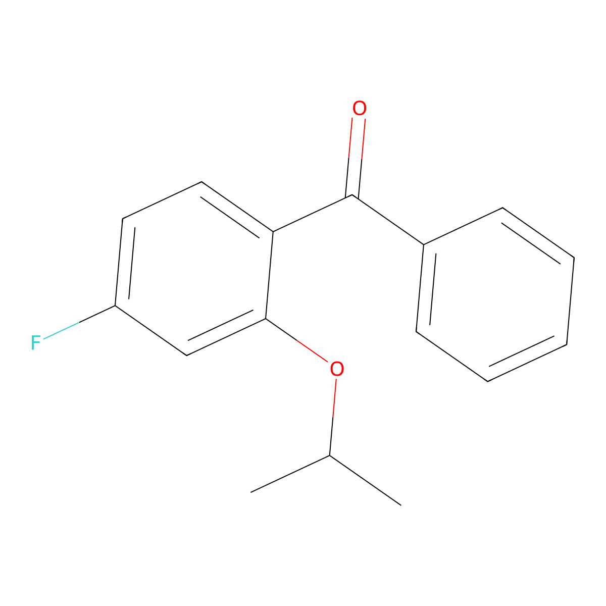 (4-Fluoro-2-isopropoxyphenyl)(phenyl)methanone molecular structure, CAS 3002514-70-4