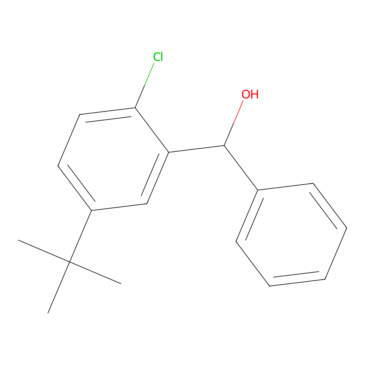 (5-(Tert-butyl)-2-chlorophenyl)(phenyl)methanol molecular structure, CAS 3002516-07-3