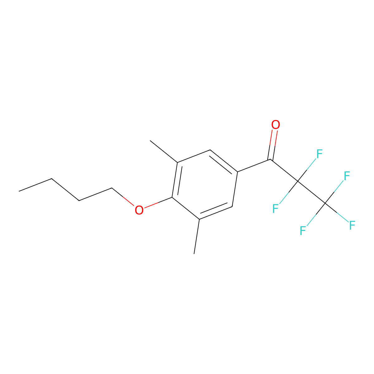 1-(4-Butoxy-3,5-dimethylphenyl)-2,2,3,3,3-pentafluoropropan-1-one molecular structure, CAS 3002522-02-0