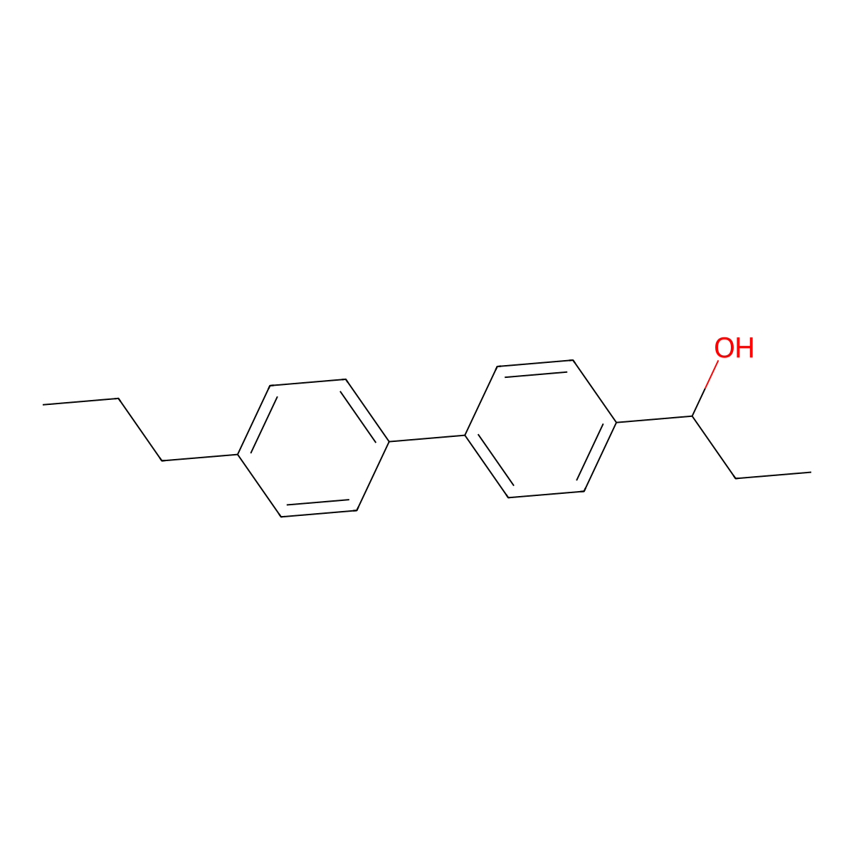 1-(4'-Propyl-[1,1'-biphenyl]-4-yl)propan-1-ol molecular structure, CAS 3002522-82-6