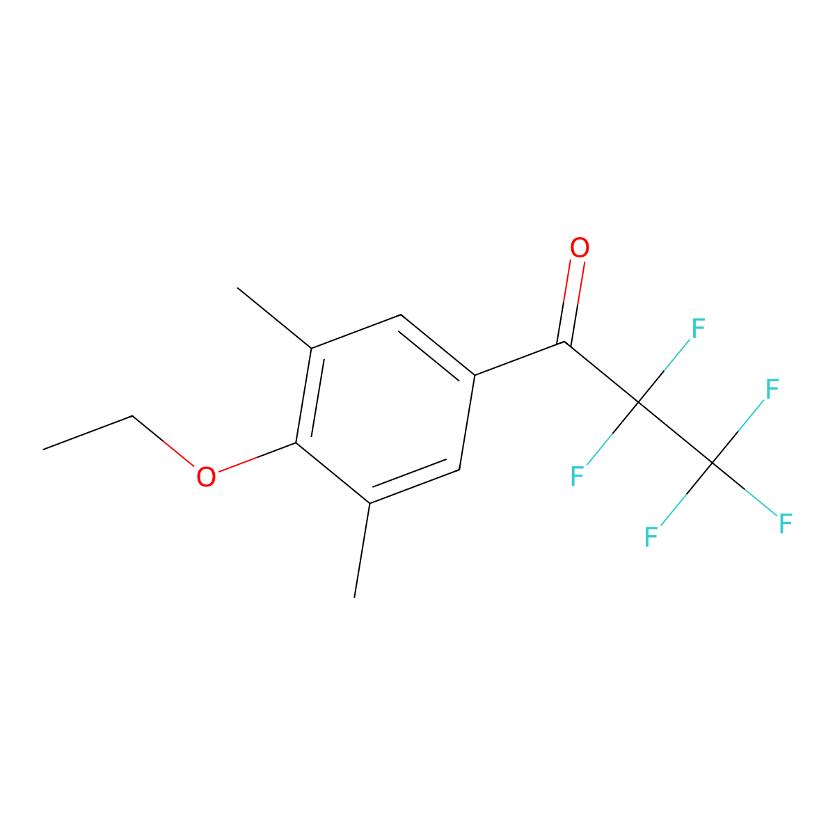 1-(4-Ethoxy-3,5-dimethylphenyl)-2,2,3,3,3-pentafluoropropan-1-one molecular structure, CAS 3002523-88-5