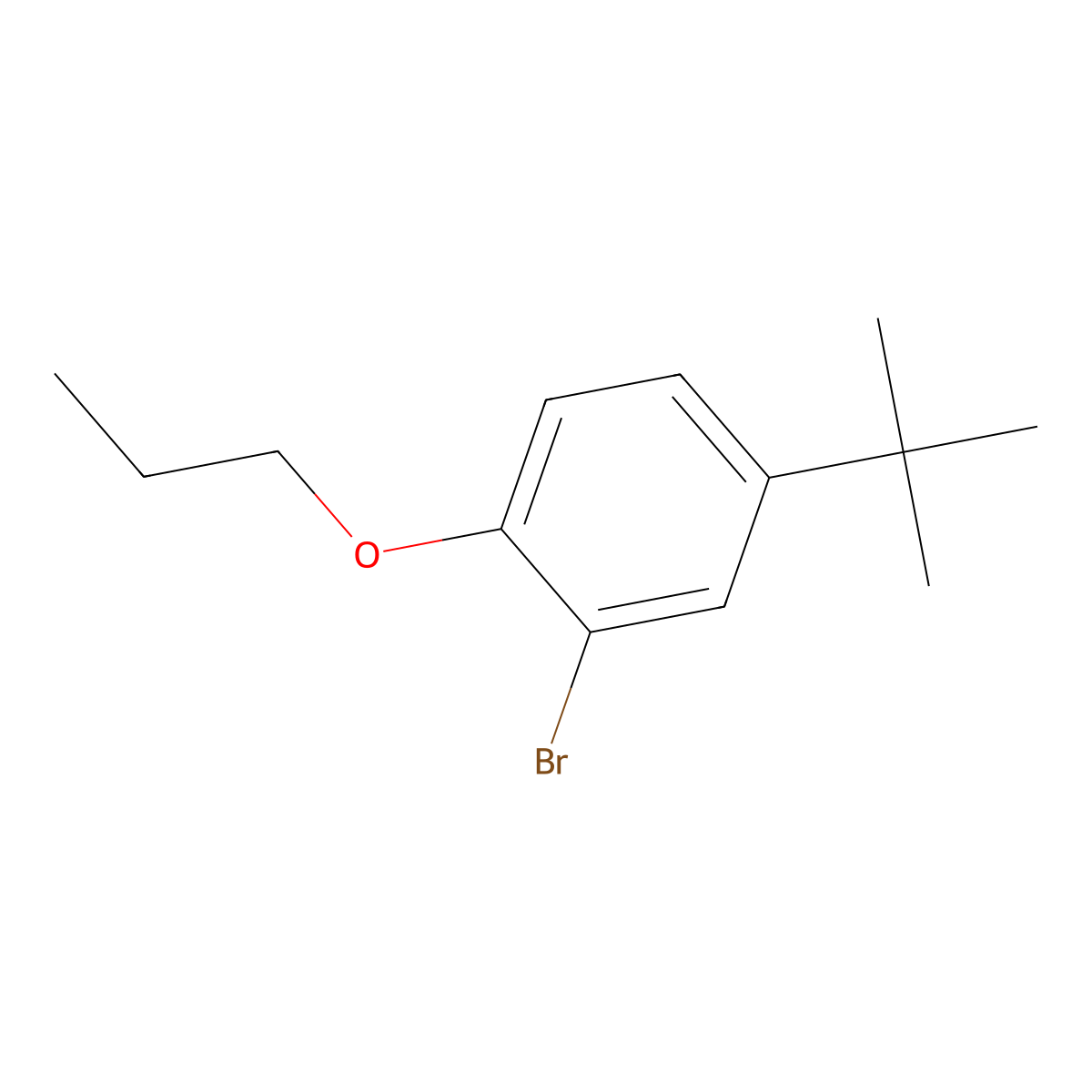 2-Bromo-4-(tert-butyl)-1-propoxybenzene molecular structure, CAS 3002524-98-0