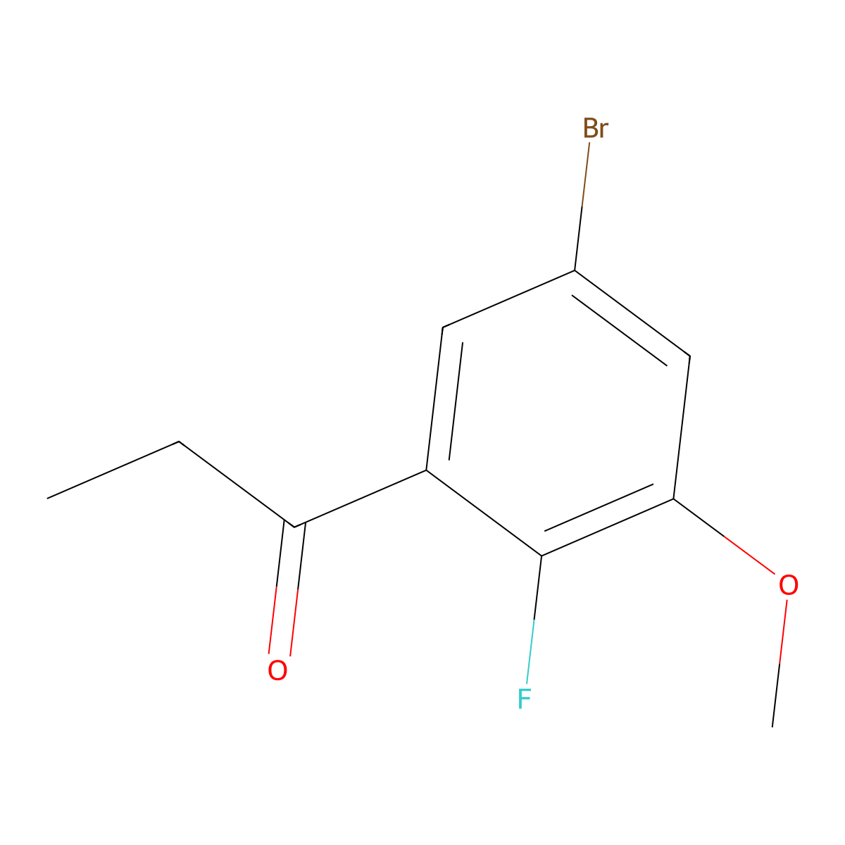 1-(5-Bromo-2-fluoro-3-methoxyphenyl)propan-1-one molecular structure, CAS 3002525-40-5