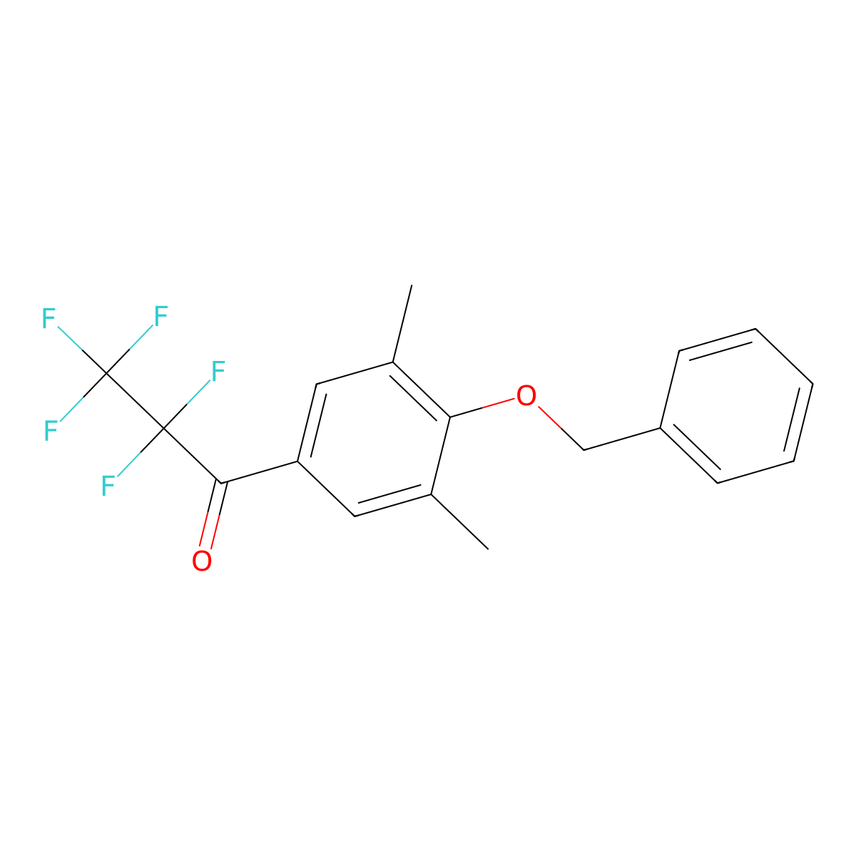 1-(4-(BenZyloxy)-3,5-dimethylphenyl)-2,2,3,3,3-pentafluoropropan-1-one molecular structure, CAS 3002525-65-4