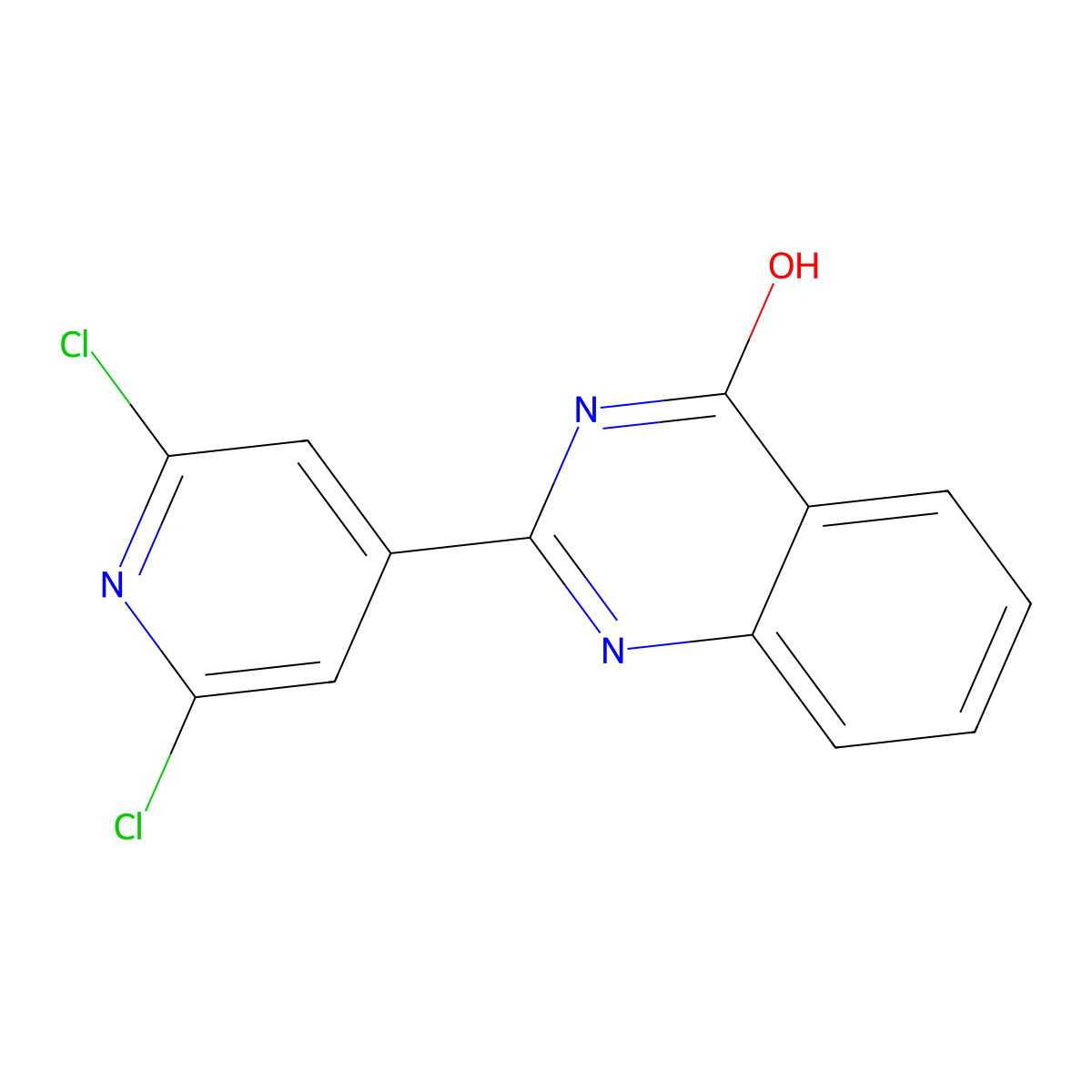 2-(2,6-Dichloropyridin-4-yl)quinazolin-4-ol molecular structure, CAS 3002526-70-4