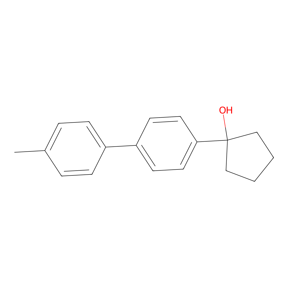 1-(4'-Methyl-[1,1'-biphenyl]-4-yl)cyclopentanol molecular structure, CAS 3002527-19-4