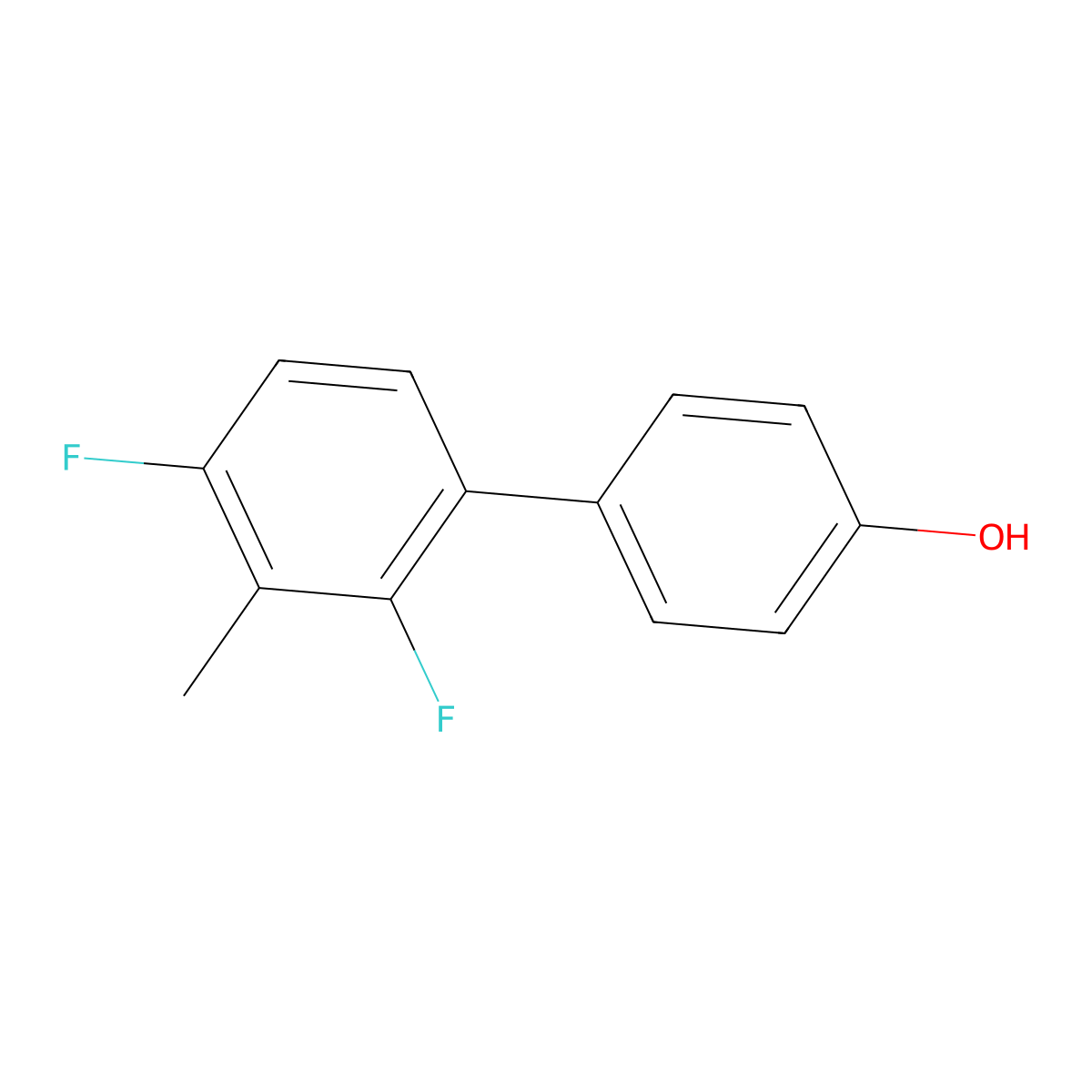 2',4'-Difluoro-3'-methyl-[1,1'-biphenyl]-4-ol molecular structure, CAS 3002529-78-1