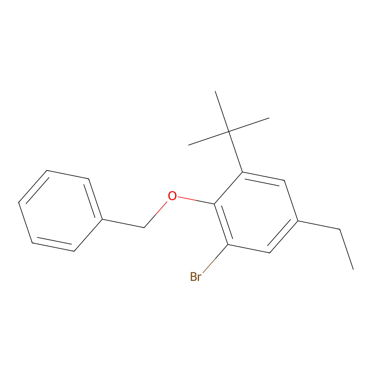 2-(Benzyloxy)-1-bromo-3-(tert-butyl)-5-ethylbenzene molecular structure, CAS 3002530-18-6