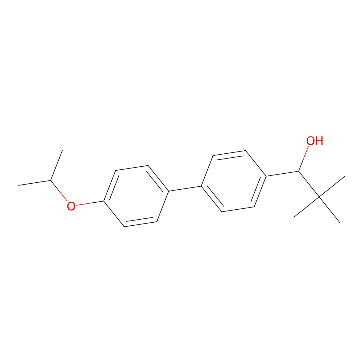 1-(4'-Isopropoxy-[1,1'-biphenyl]-4-yl)-2,2-dimethylpropan-1-ol molecular structure, CAS 3002531-36-1