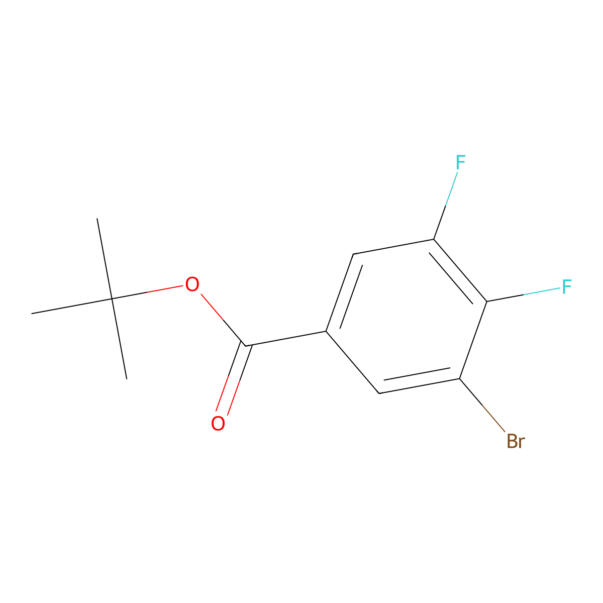 tert-Butyl 3-bromo-4,5-difluorobenzoate molecular structure, CAS 3002531-37-2
