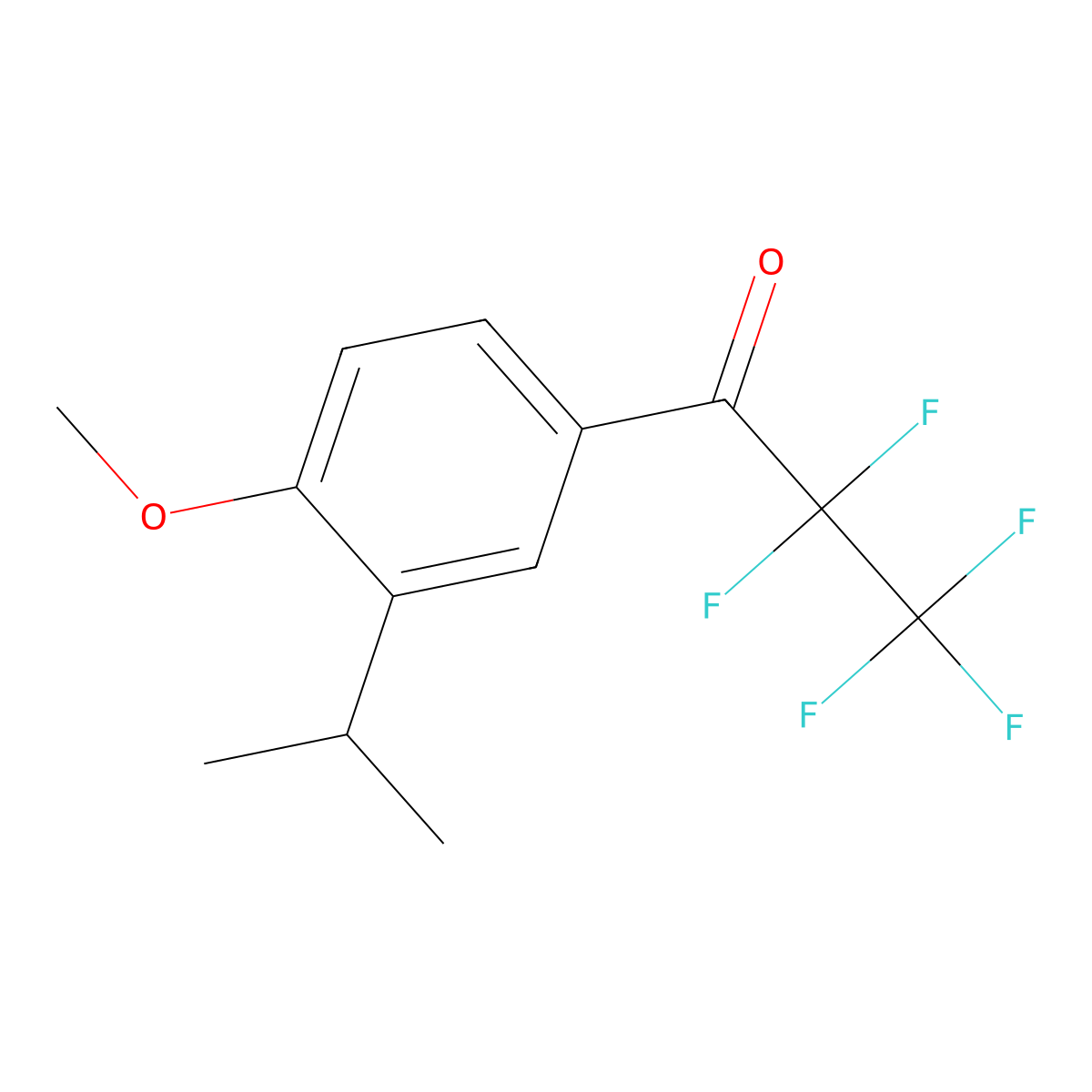 2,2,3,3,3-Pentafluoro-1-(3-isopropyl-4-methoxyphenyl)propan-1-one molecular structure, CAS 3002532-07-9