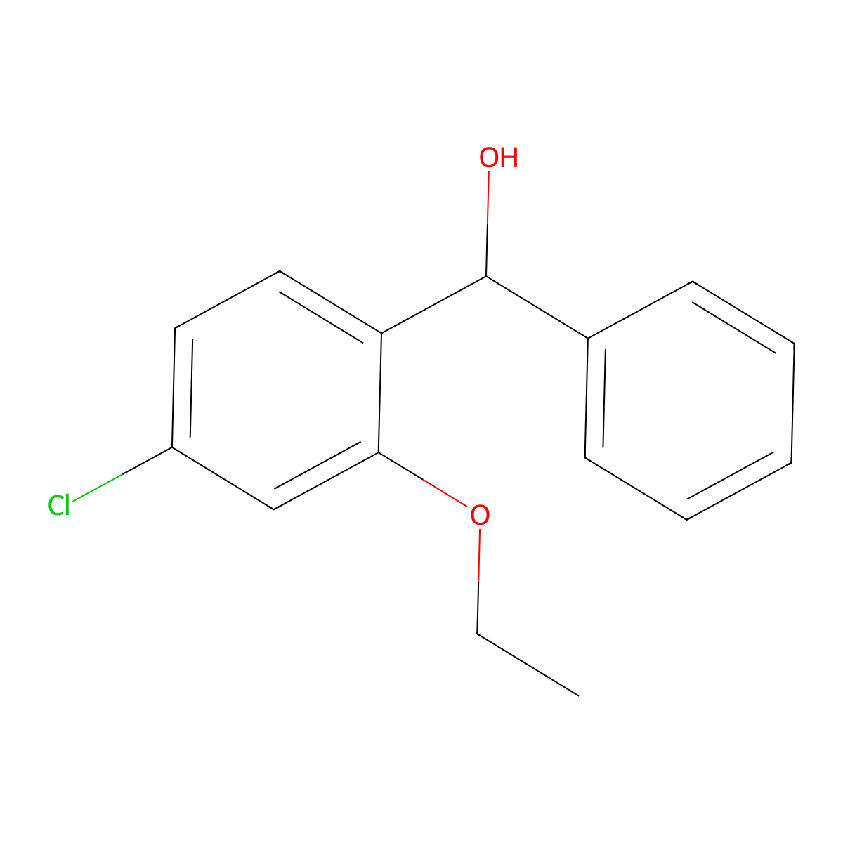 (4-Chloro-2-ethoxyphenyl)(phenyl)methanol molecular structure, CAS 3002533-12-9