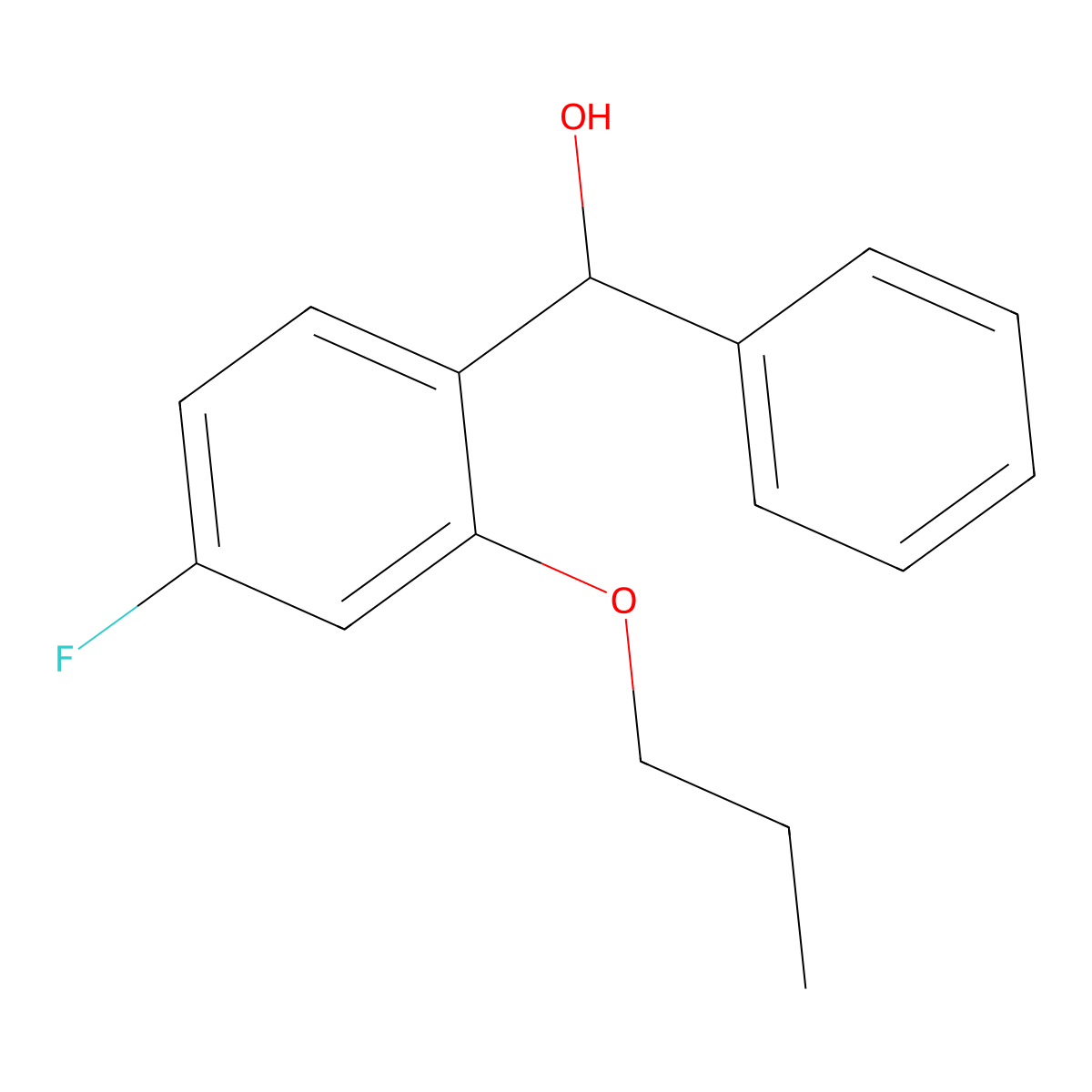 (4-Fluoro-2-propoxyphenyl)(phenyl)methanol molecular structure, CAS 3002535-19-2