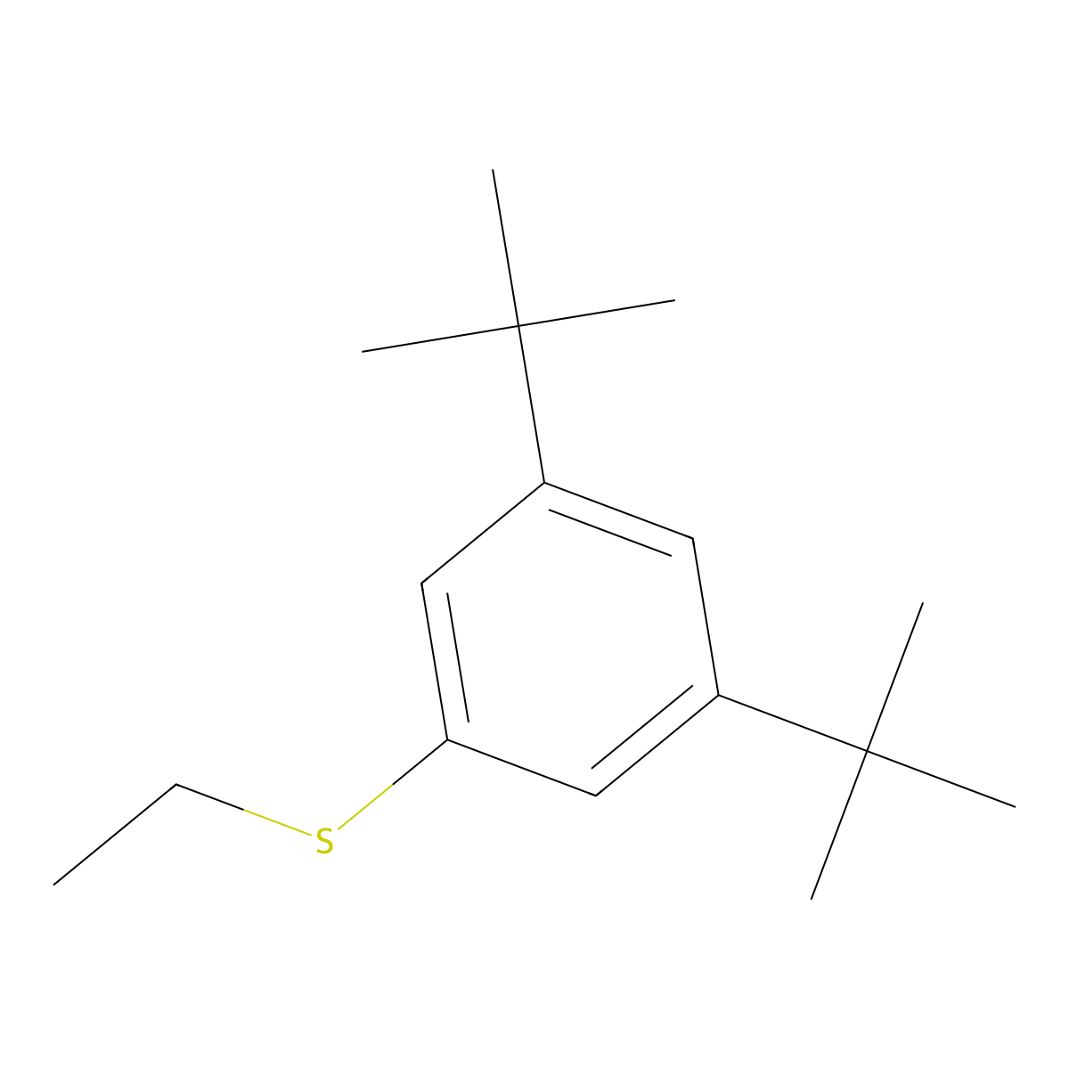 (3,5-Di-tert-butylphenyl)(ethyl)sulfane molecular structure, CAS 3002535-63-6