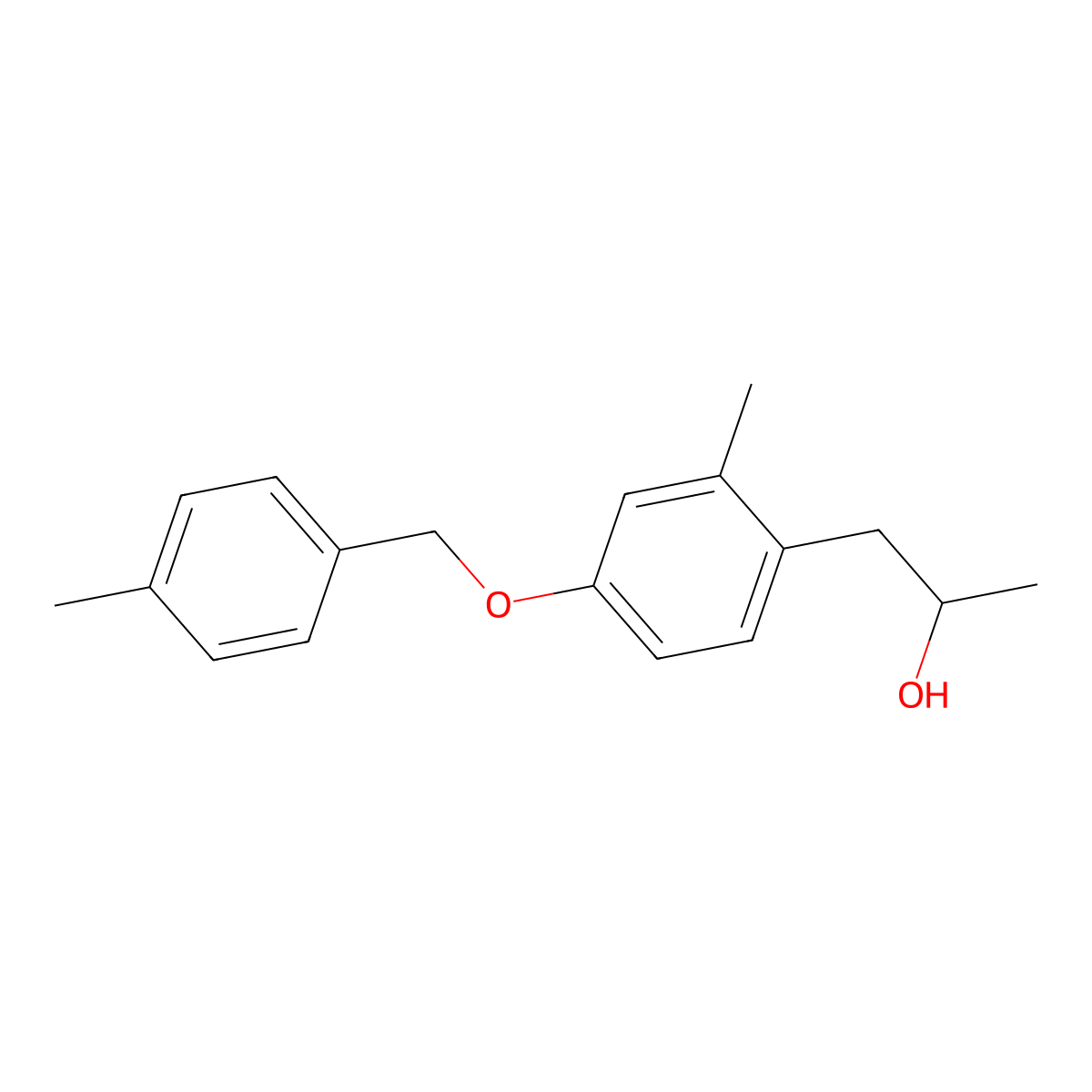1-(2-Methyl-4-((4-methylbenzyl)oxy)phenyl)propan-2-ol molecular structure, CAS 3002535-73-8