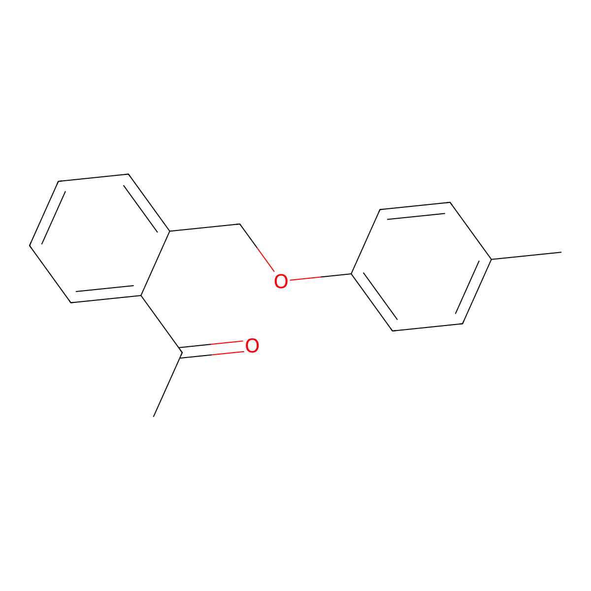 1-(2-((p-Tolyloxy)methyl)phenyl)ethanone molecular structure, CAS 3002537-42-7