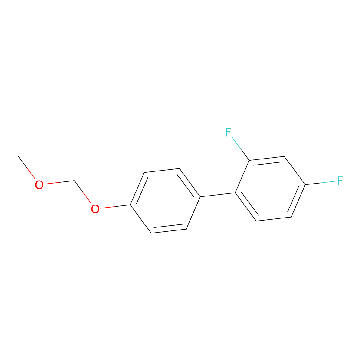2,4-Difluoro-4'-(methoxymethoxy)-1,1'-biphenyl molecular structure, CAS 3002537-94-9