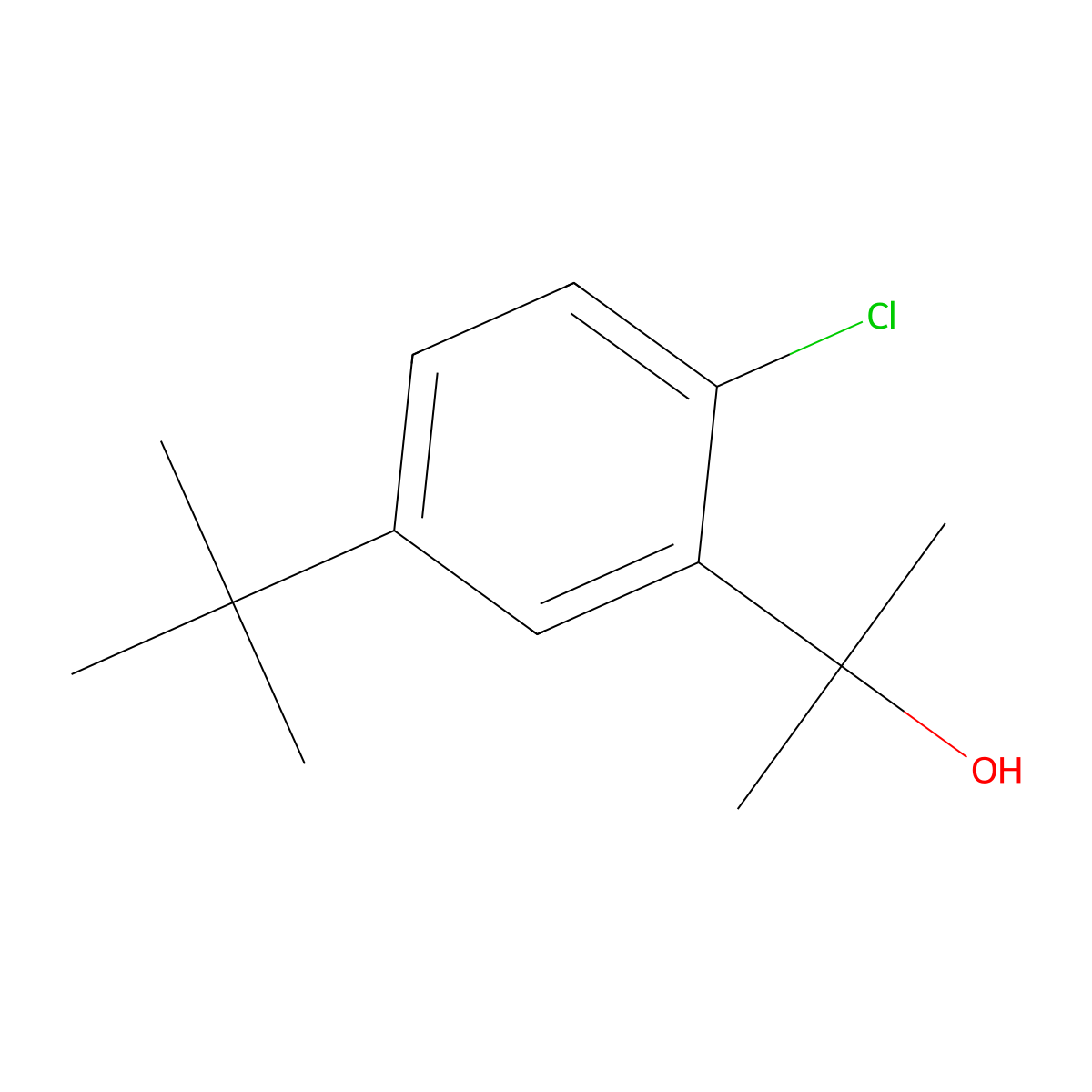 2-(5-(Tert-butyl)-2-chlorophenyl)propan-2-ol molecular structure, CAS 3002539-41-2