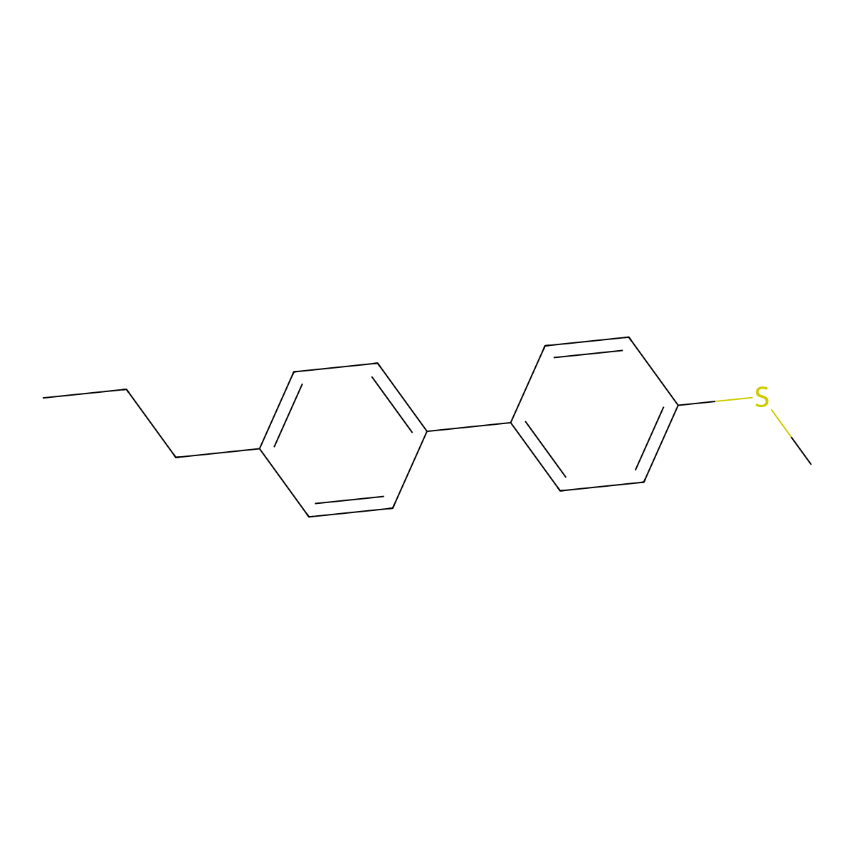Methyl(4'-propyl-[1,1'-biphenyl]-4-yl)sulfane molecular structure, CAS 3002539-48-9