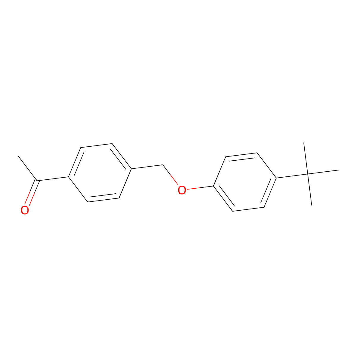 1-(4-((4-(Tert-butyl)phenoxy)methyl)phenyl)ethanone molecular structure, CAS 3002540-61-3