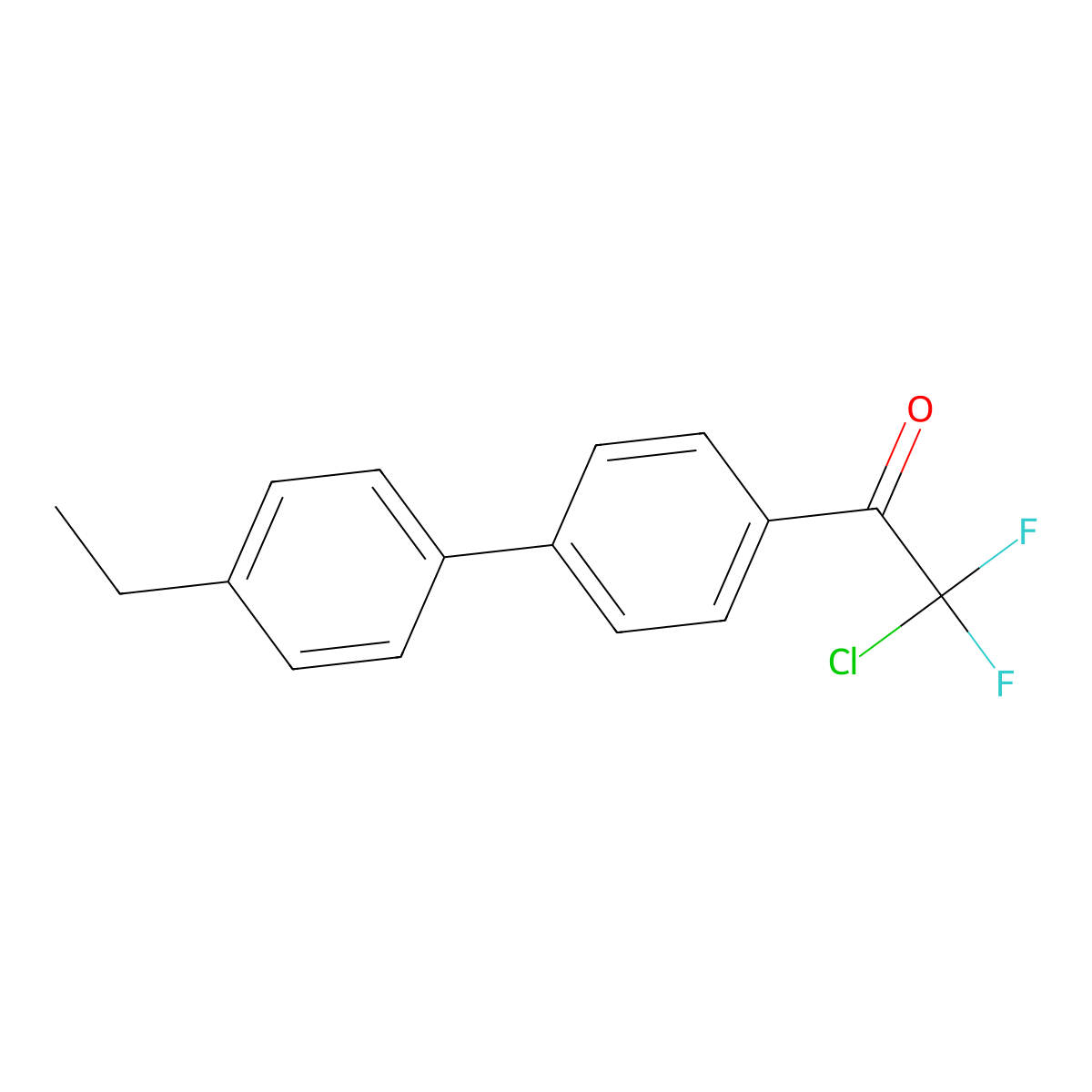 2-Chloro-1-(4'-ethyl-[1,1'-biphenyl]-4-yl)-2,2-difluoroethanone molecular structure, CAS 3002543-08-7
