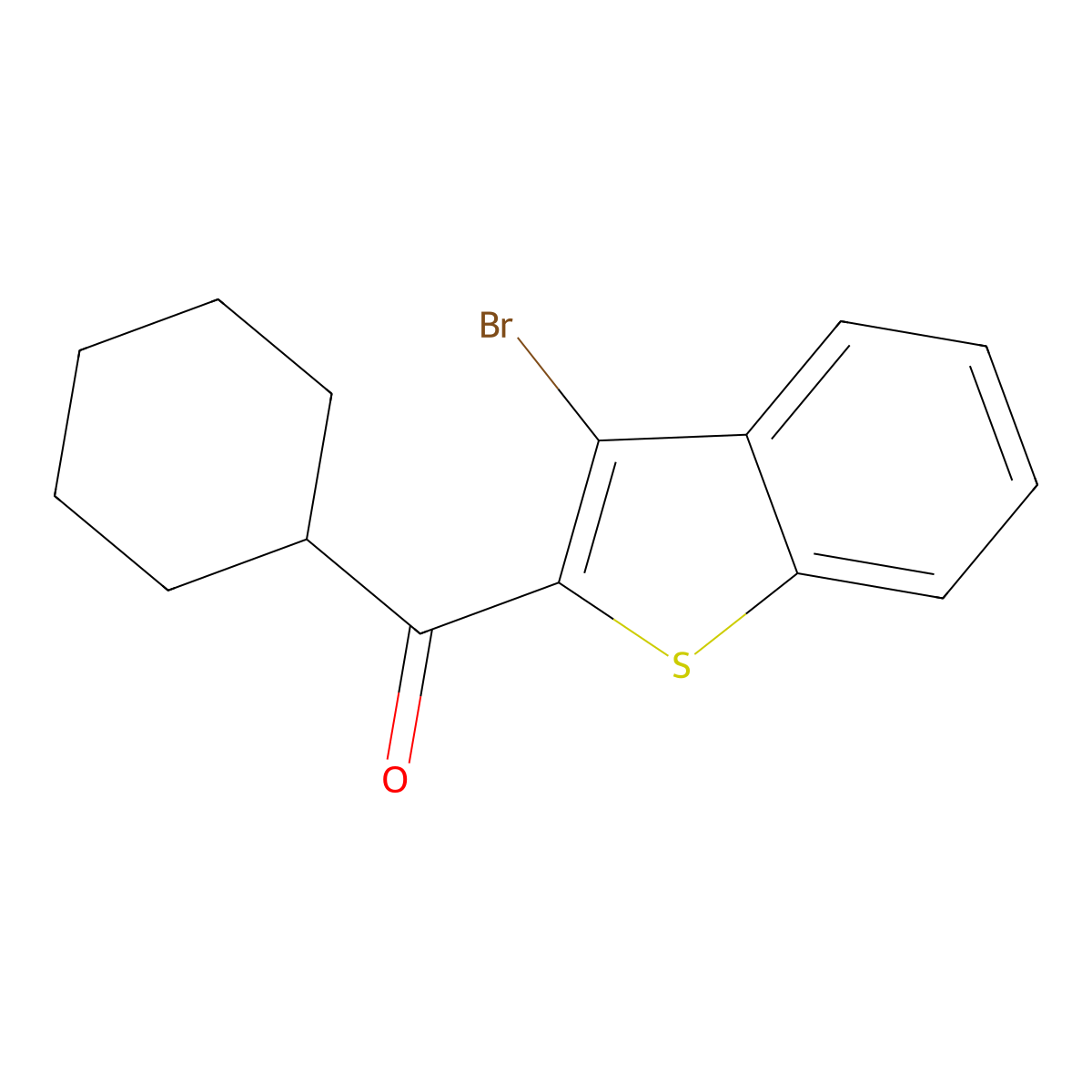 (3-BromobenZo[b]thiophen-2-yl)(cyclohexyl)methanone molecular structure, CAS 3002543-92-9