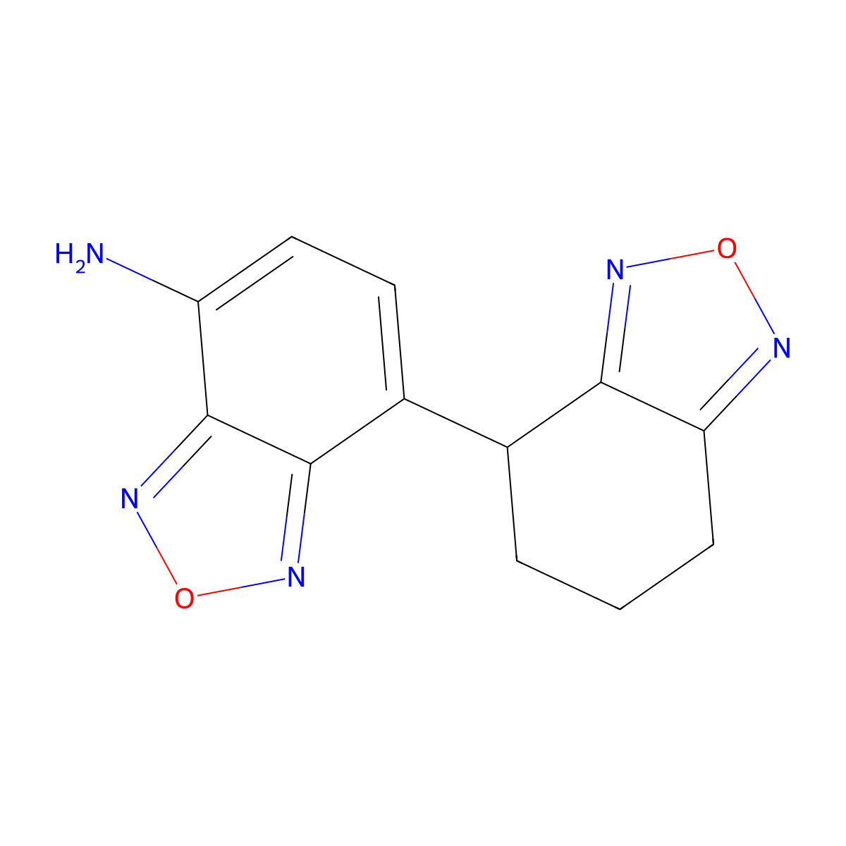 7-(4,5,6,7-Tetrahydro-2,1,3-benzoxadiazol-4-yl)-2,1,3-benzoxadiazol-4-amine molecular structure, CAS 300359-26-6