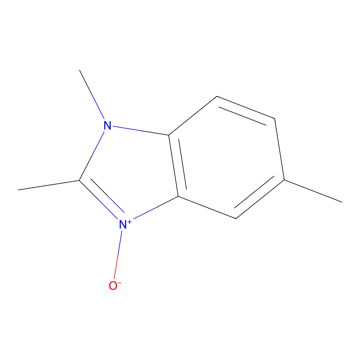 1,2,5-Trimethylbenzimidazol-3-ol molecular structure, CAS 300360-28-5