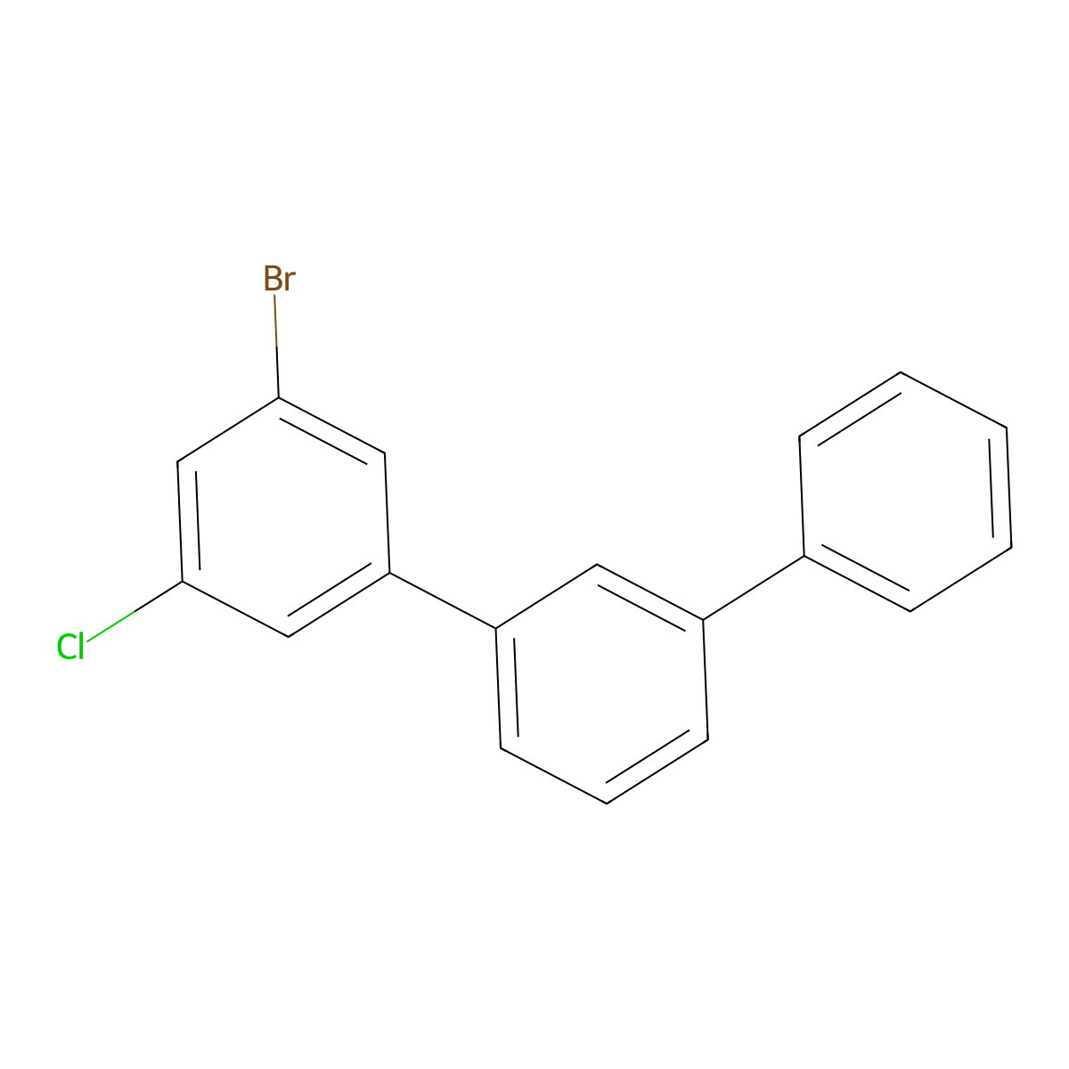 3-Bromo-5-chloro-1,1':3',1''-terphenyl molecular structure, CAS 3003784-52-6