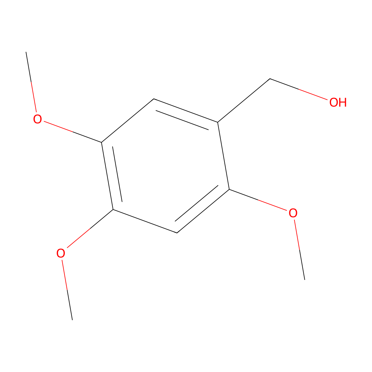 (2,4,5-Trimethoxyphenyl)methanol molecular structure, CAS 30038-31-4