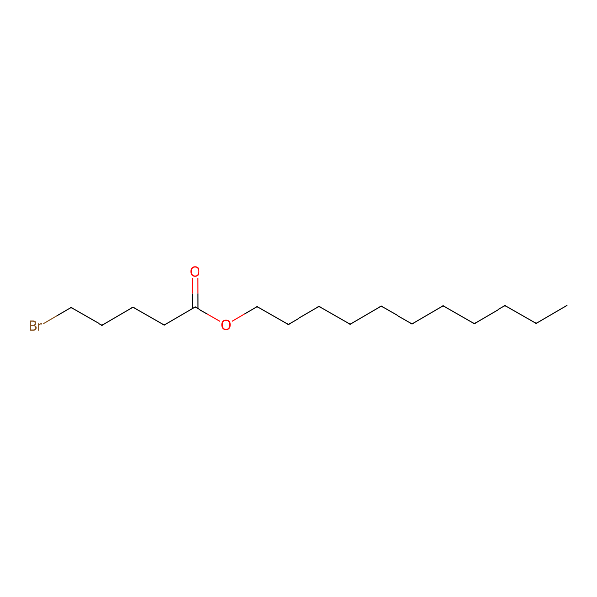 Undecyl 5-bromovalerate molecular structure, CAS 300381-07-1