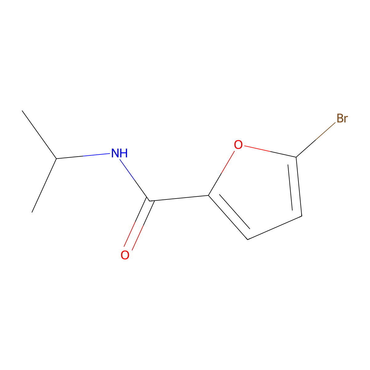 5-Bromo-N-isopropyl-2-furamide molecular structure, CAS 300381-08-2